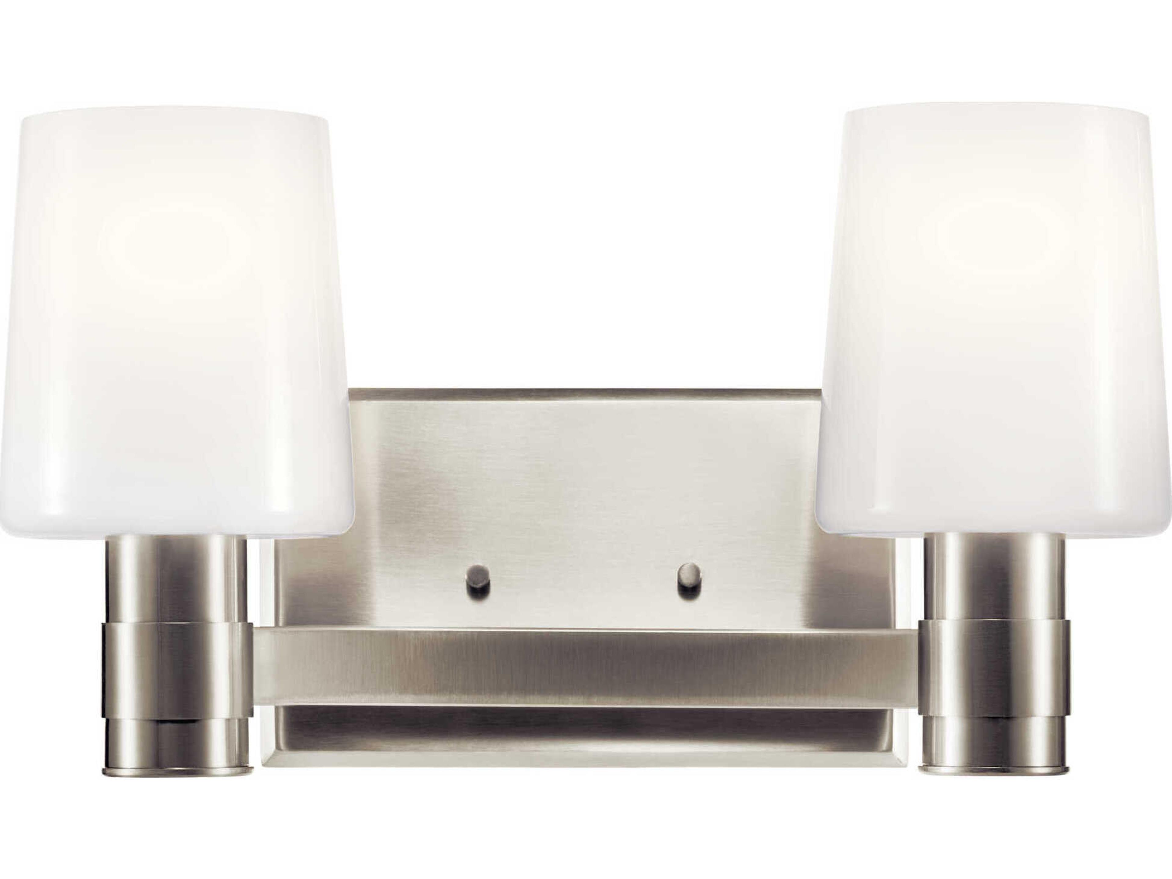 Kichler Adani 2-Light Brushed Nickel Vanity Light