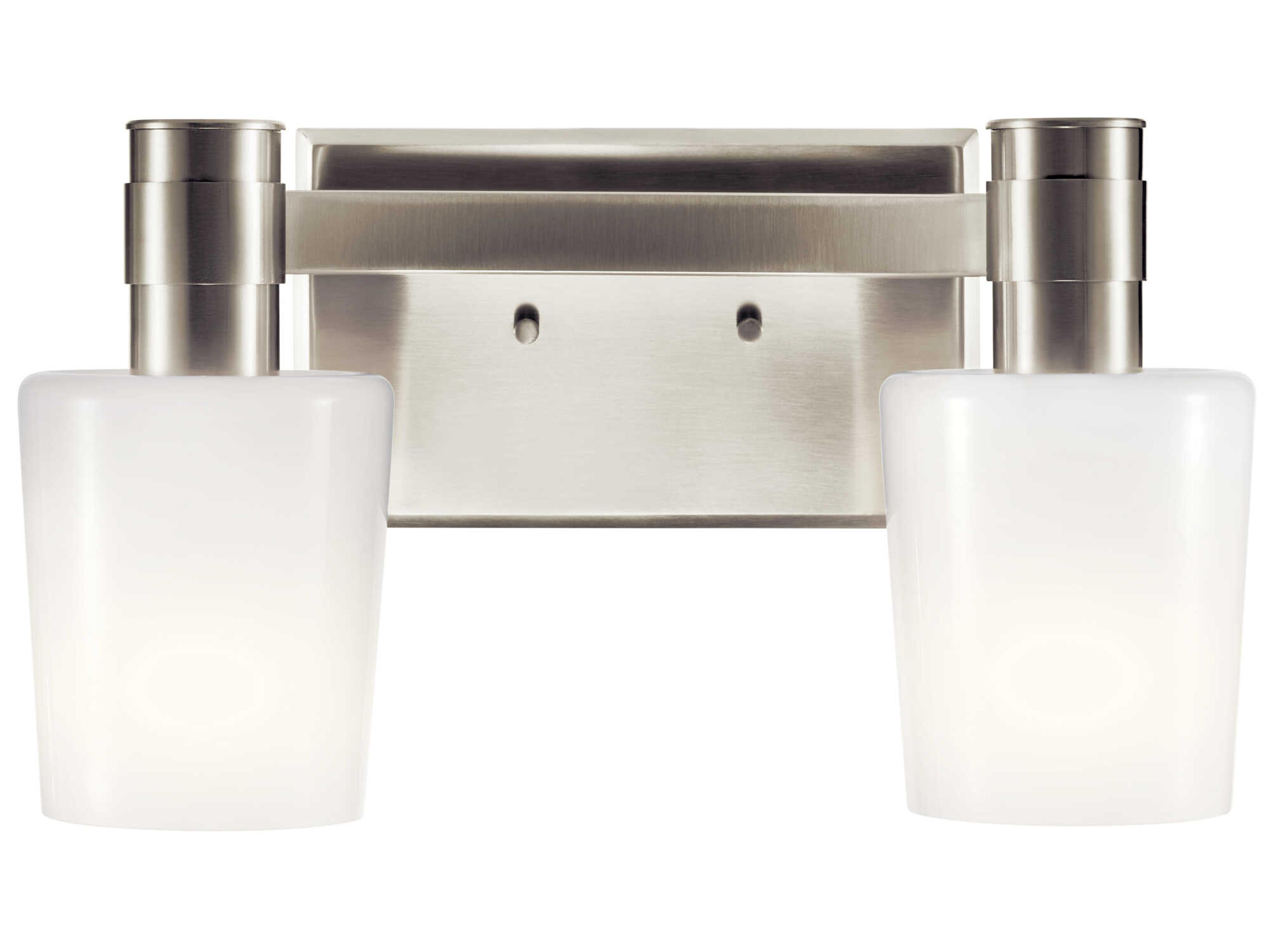 Kichler Adani 2-Light Brushed Nickel Vanity Light