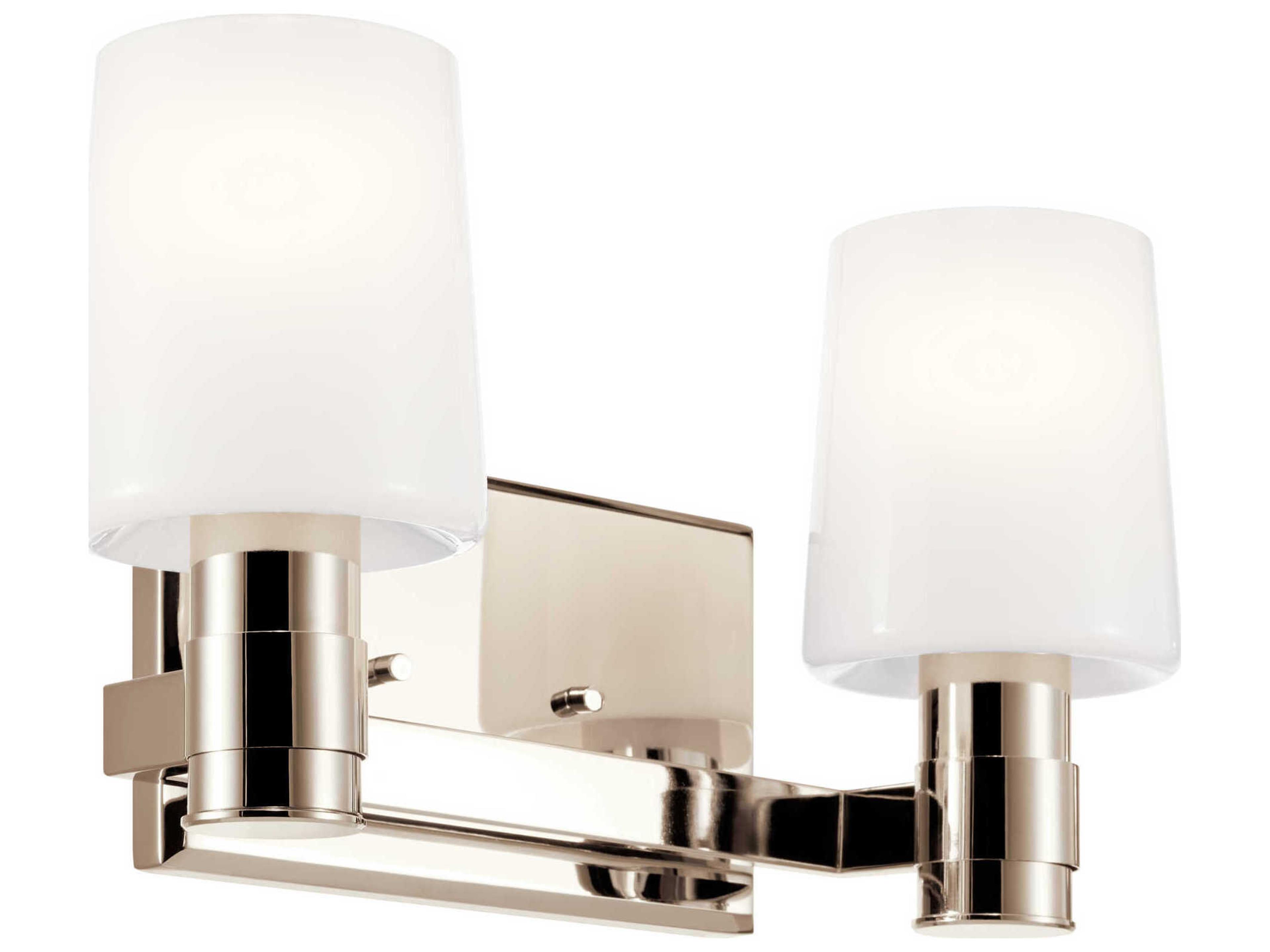 Adani 2-Light Polished Nickel Vanity Light