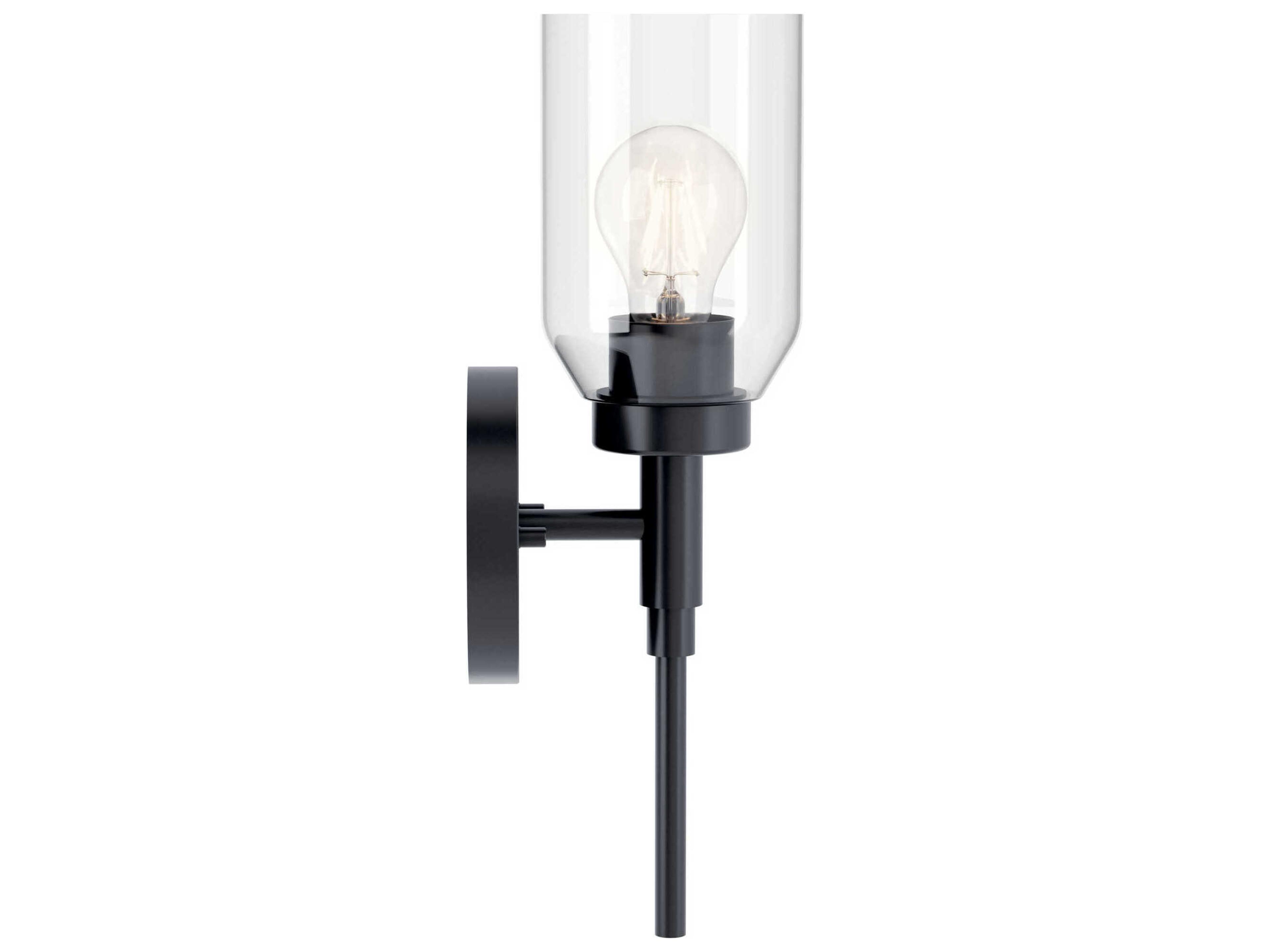 Kichler Madden 1-Light Black Wall Sconce
