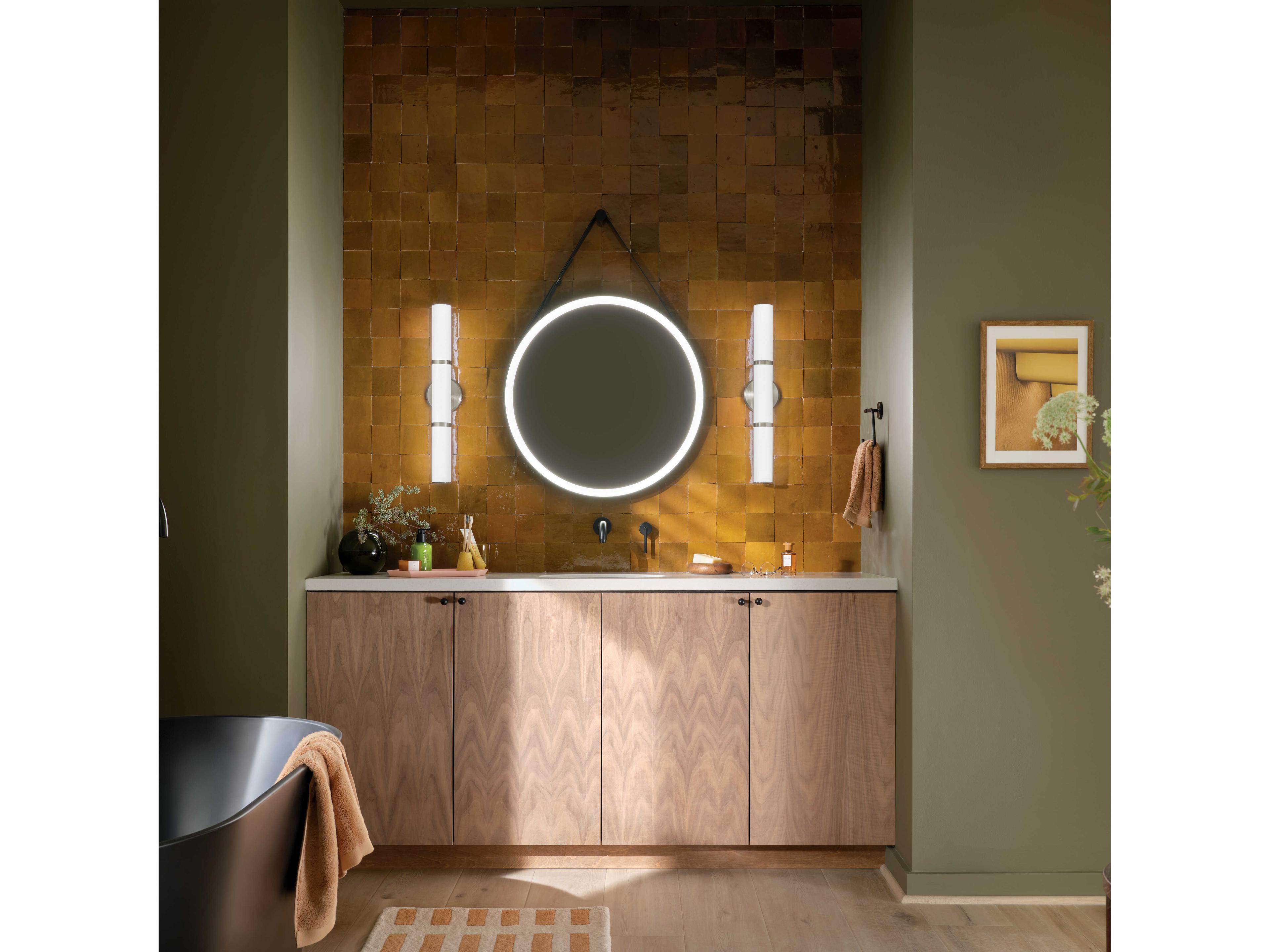 Kichler Rosh 1-Light Brushed Nickel Vanity Light