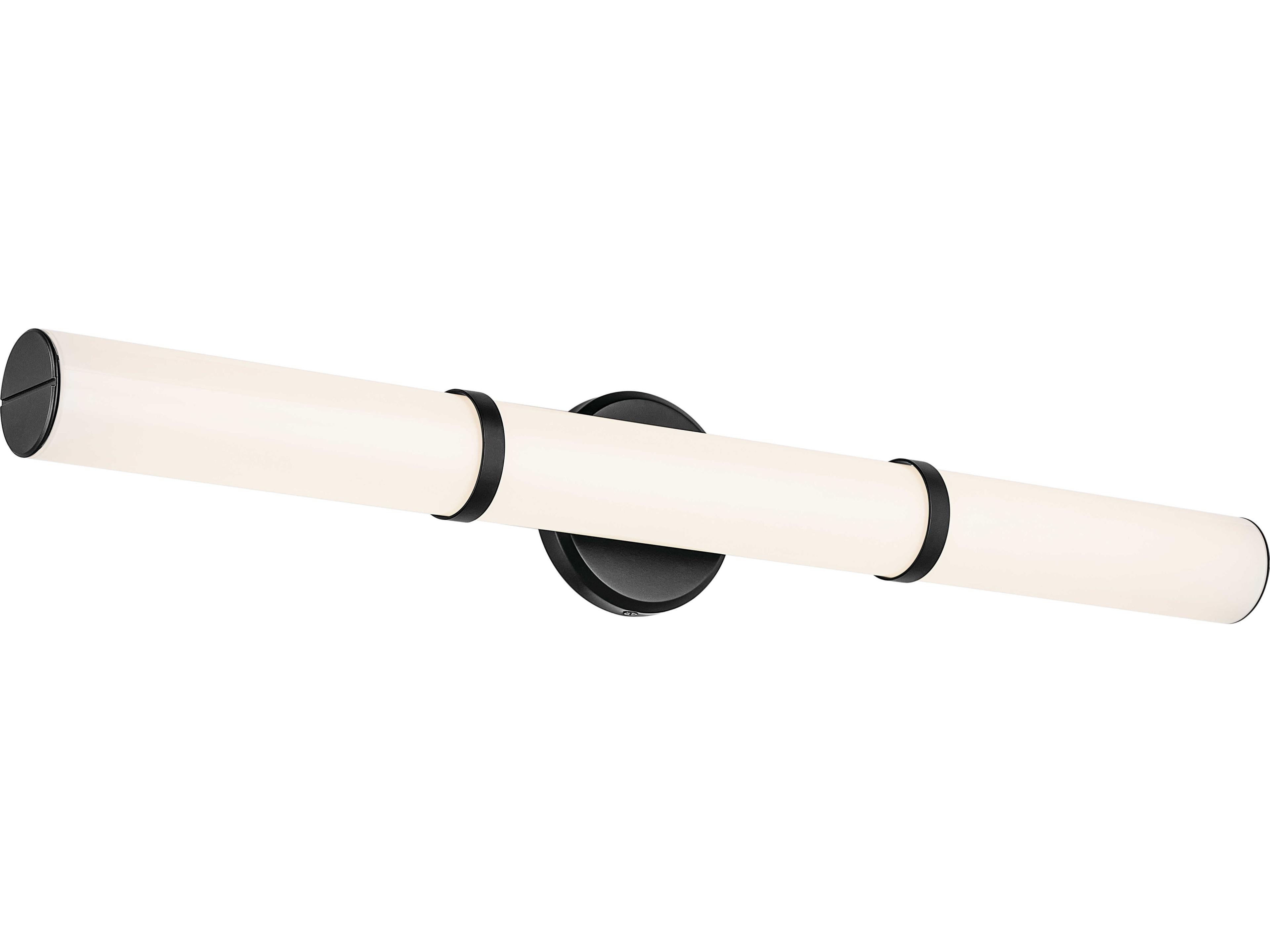 Rosh 1-Light Black Vanity Light