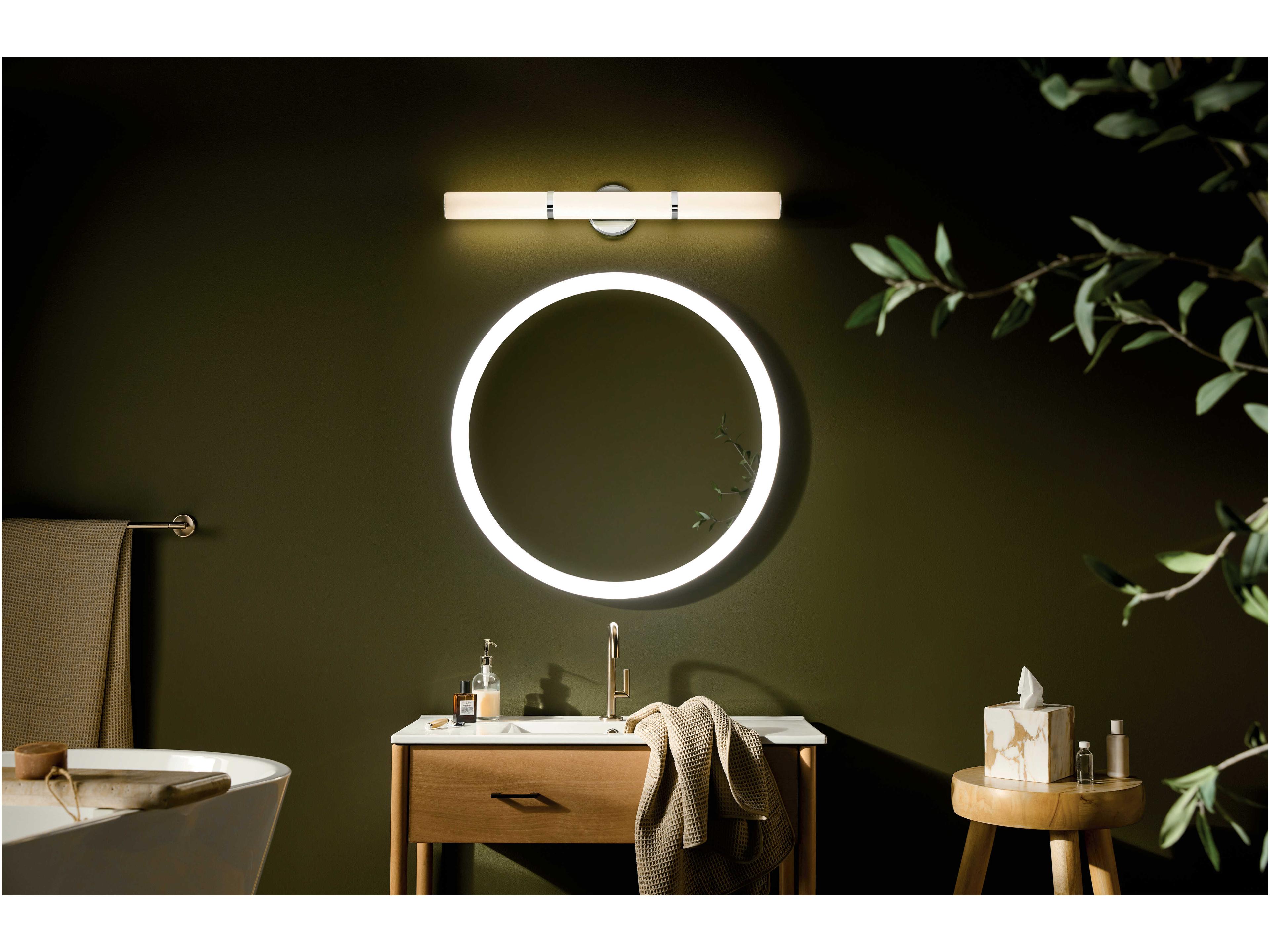 Kichler Rosh 1-Light Chrome Vanity Light