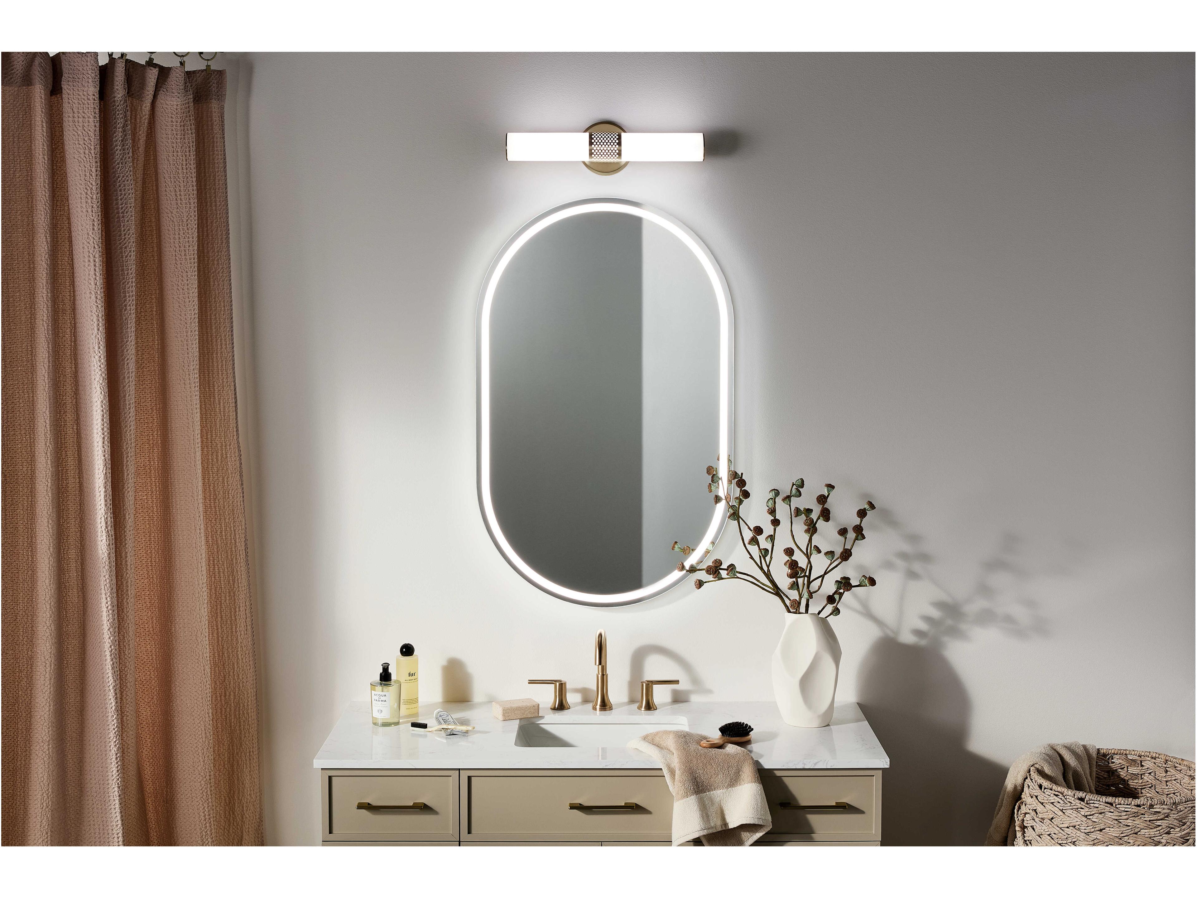 Kichler Sashi 1-Light Champagne Bronze Vanity Light