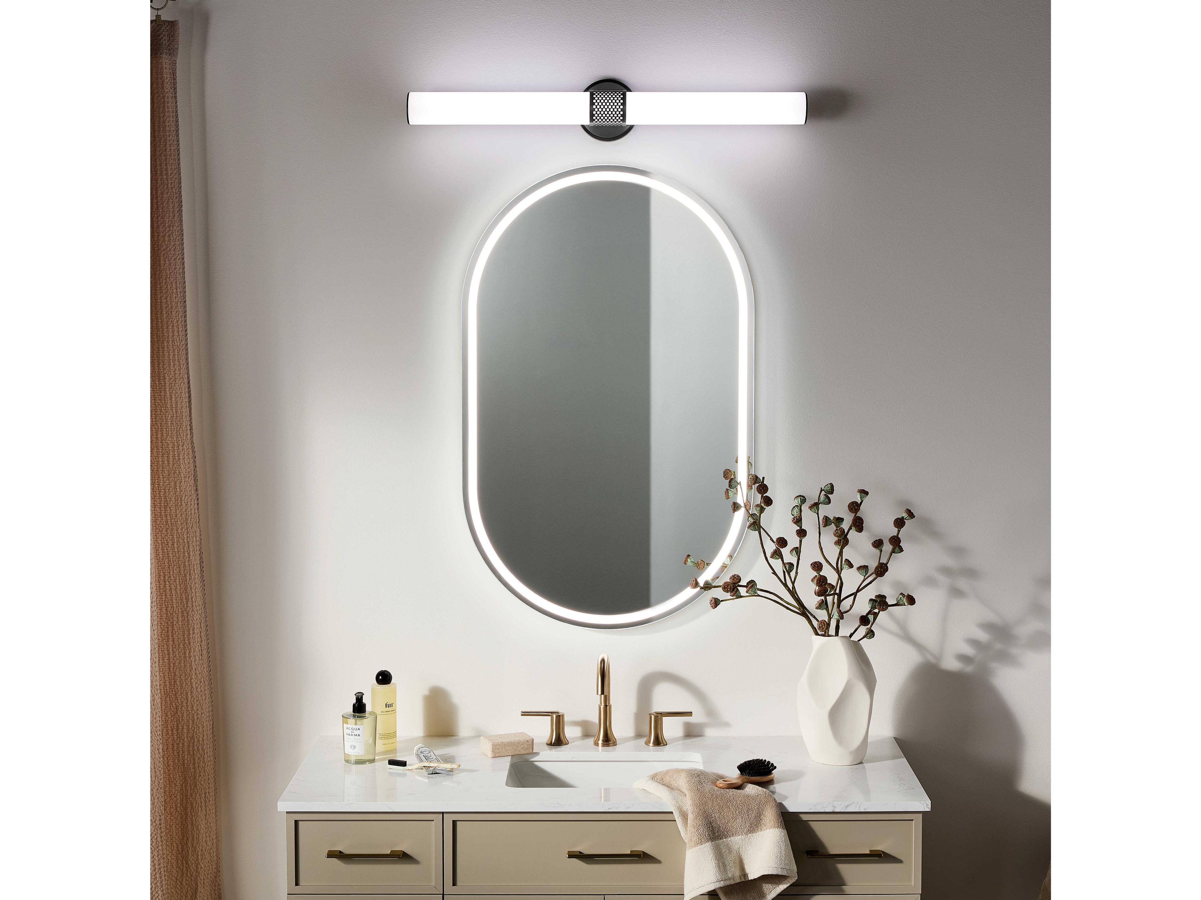 Kichler Sashi 1-Light Black Vanity Light
