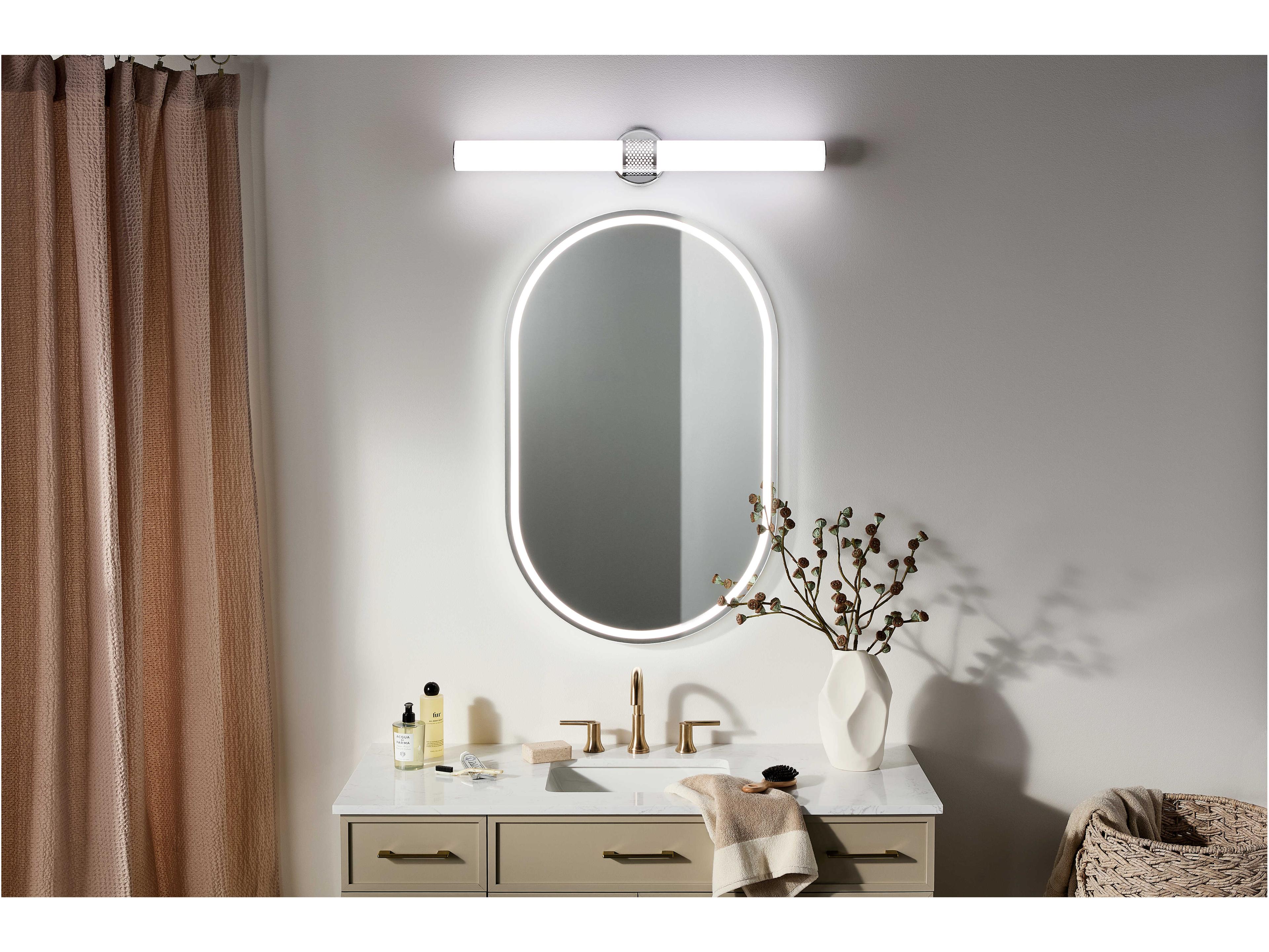 Kichler Sashi 1-Light Chrome Vanity Light