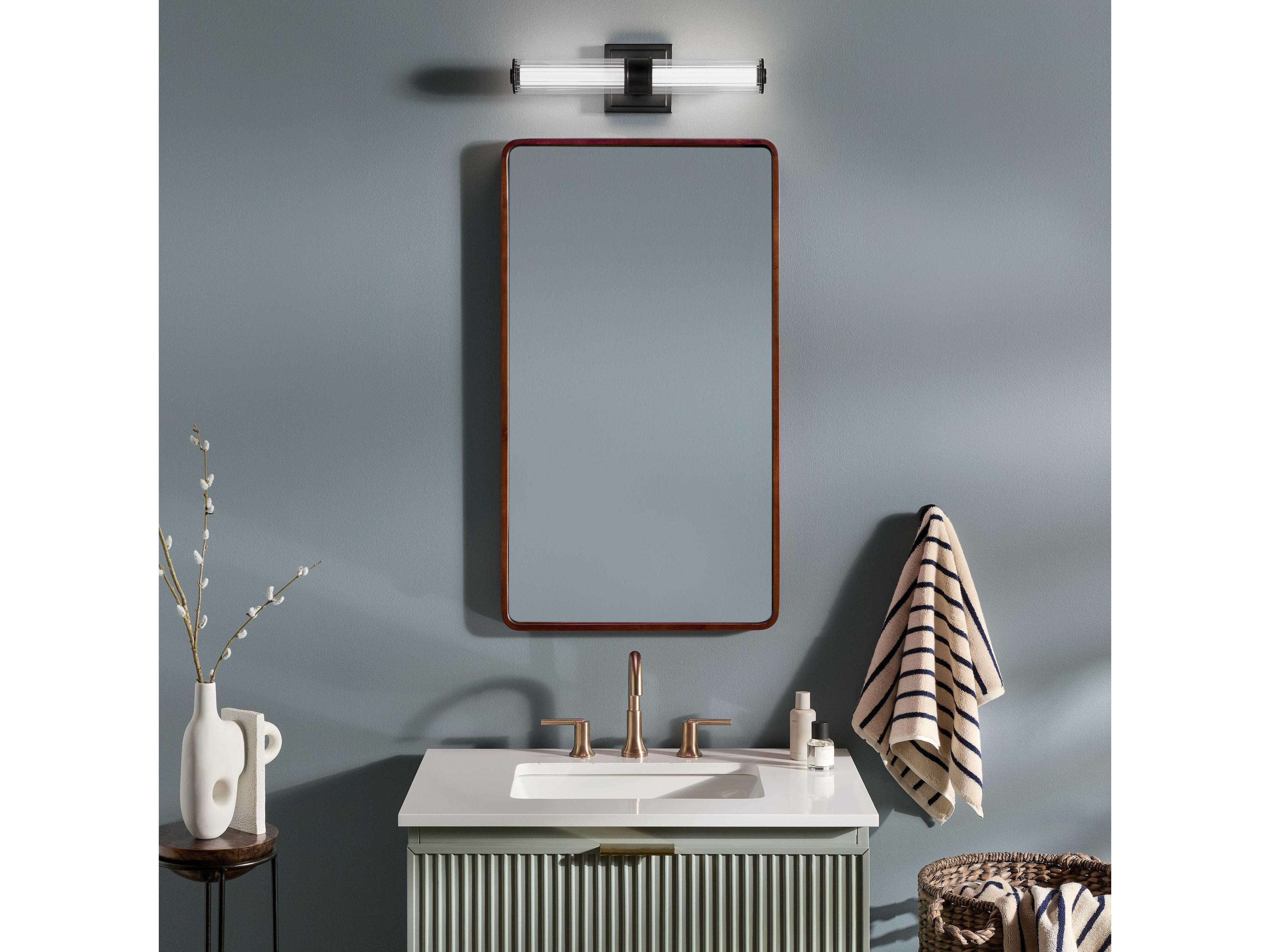 Kichler Laurene 1-Light Black Vanity Light