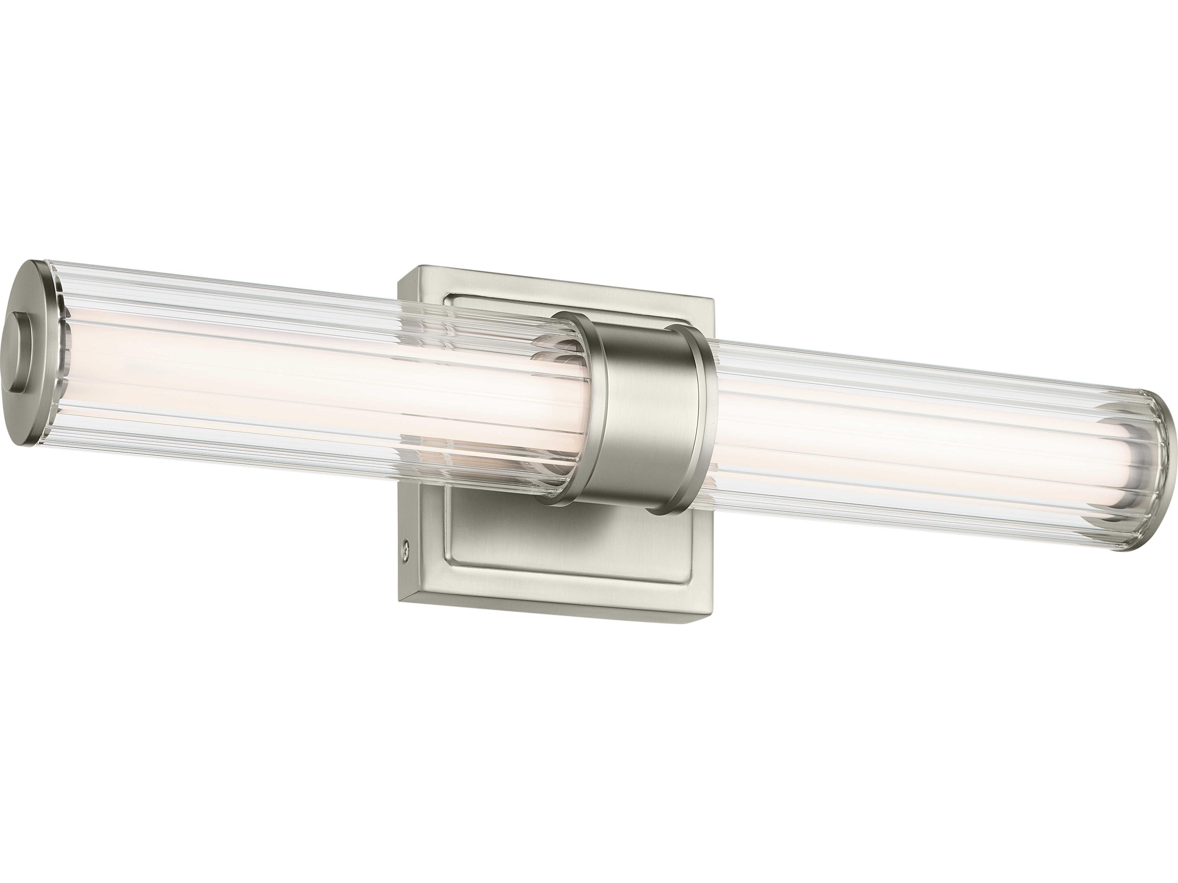 Laurene 1-Light Brushed Nickel Vanity Light