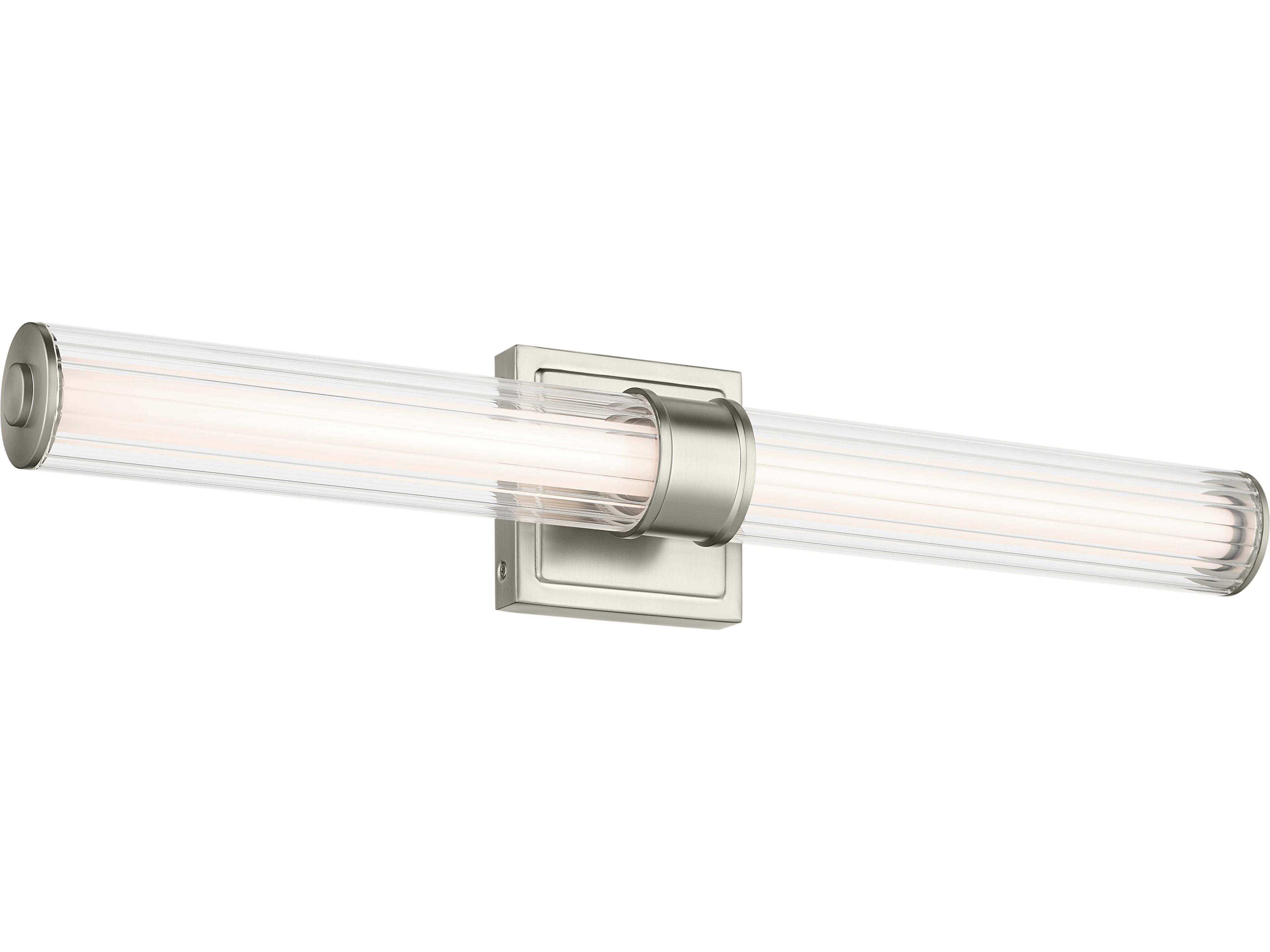 Laurene 1-Light Brushed Nickel Vanity Light