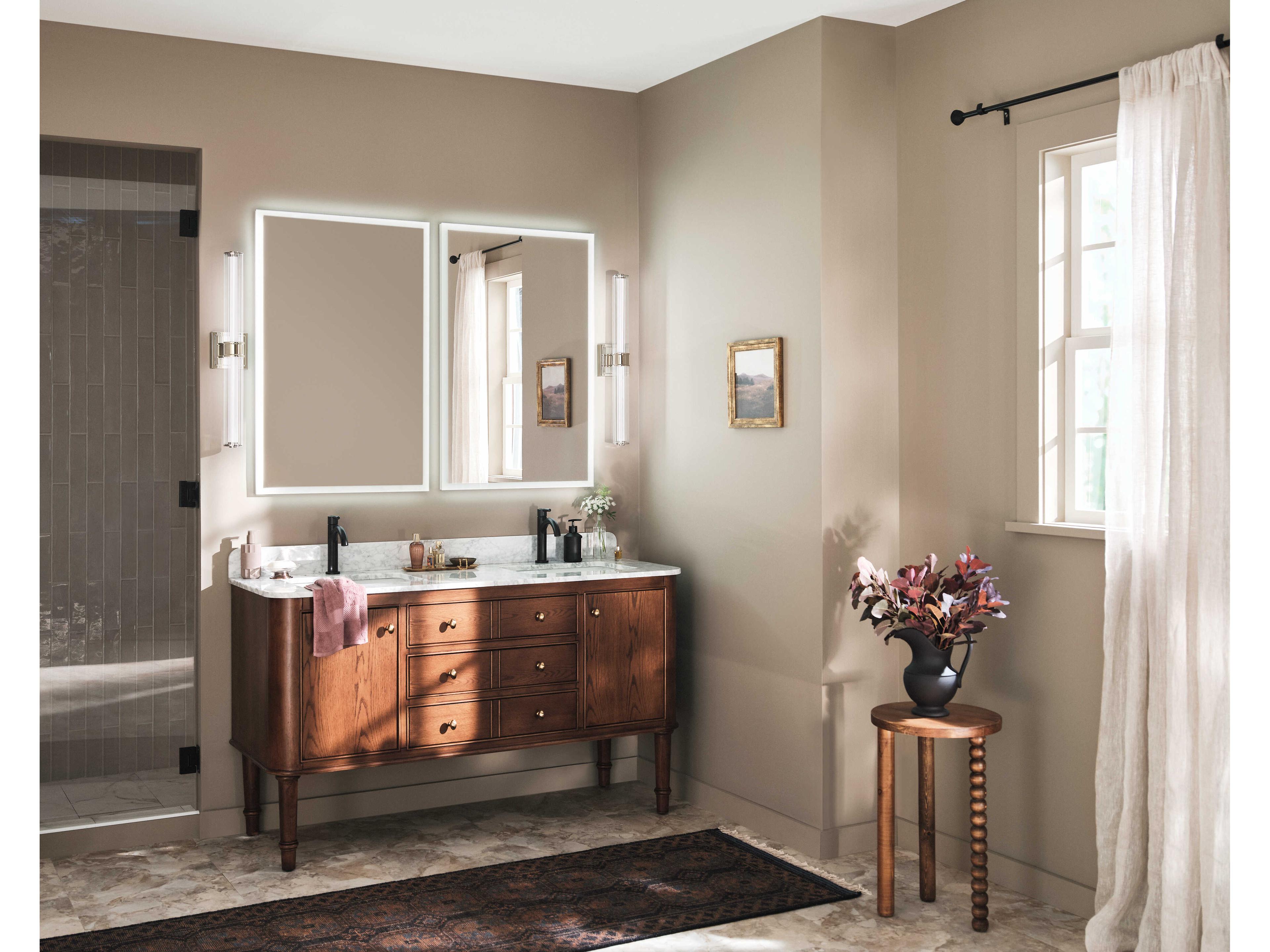 Kichler Laurene 1-Light Polished Nickel Vanity Light