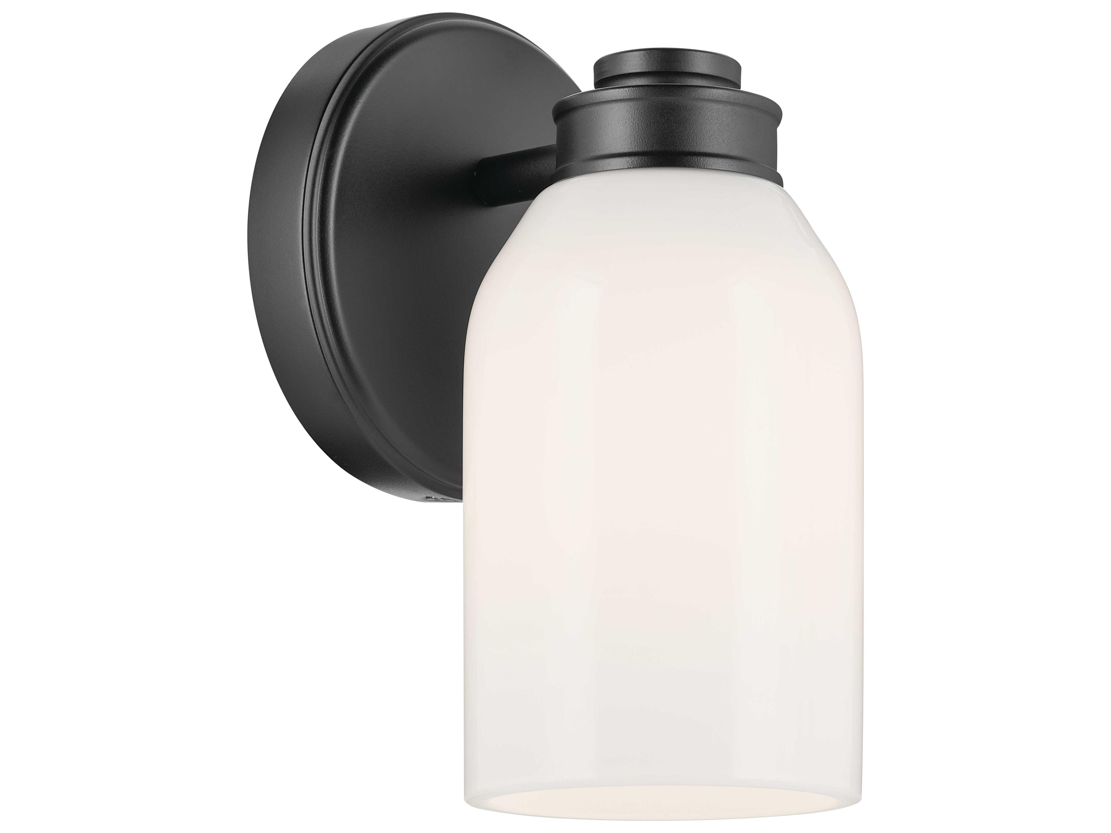 Shae 1-Light Black Wall Sconce