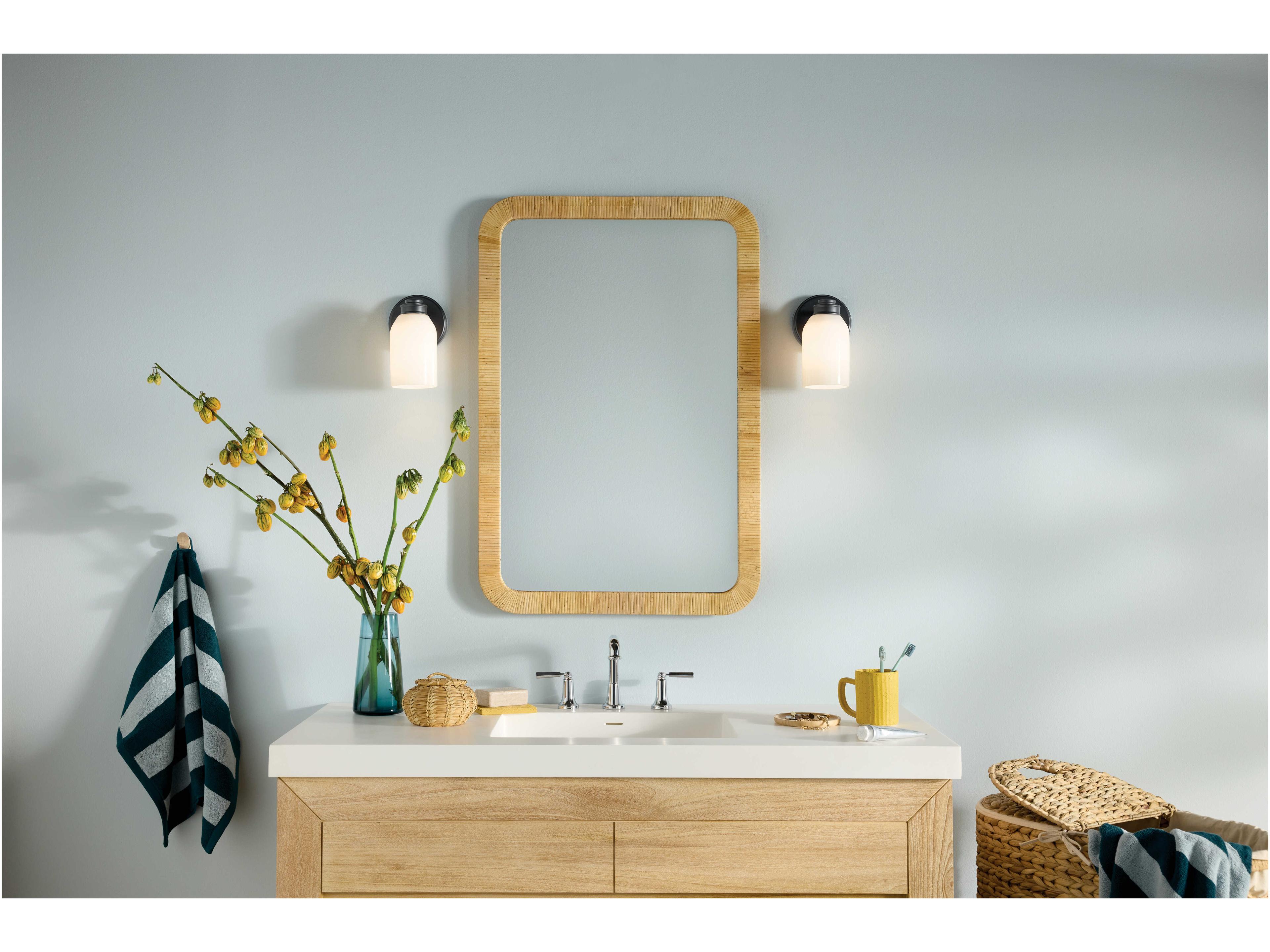 Kichler Shae 1-Light Black Wall Sconce