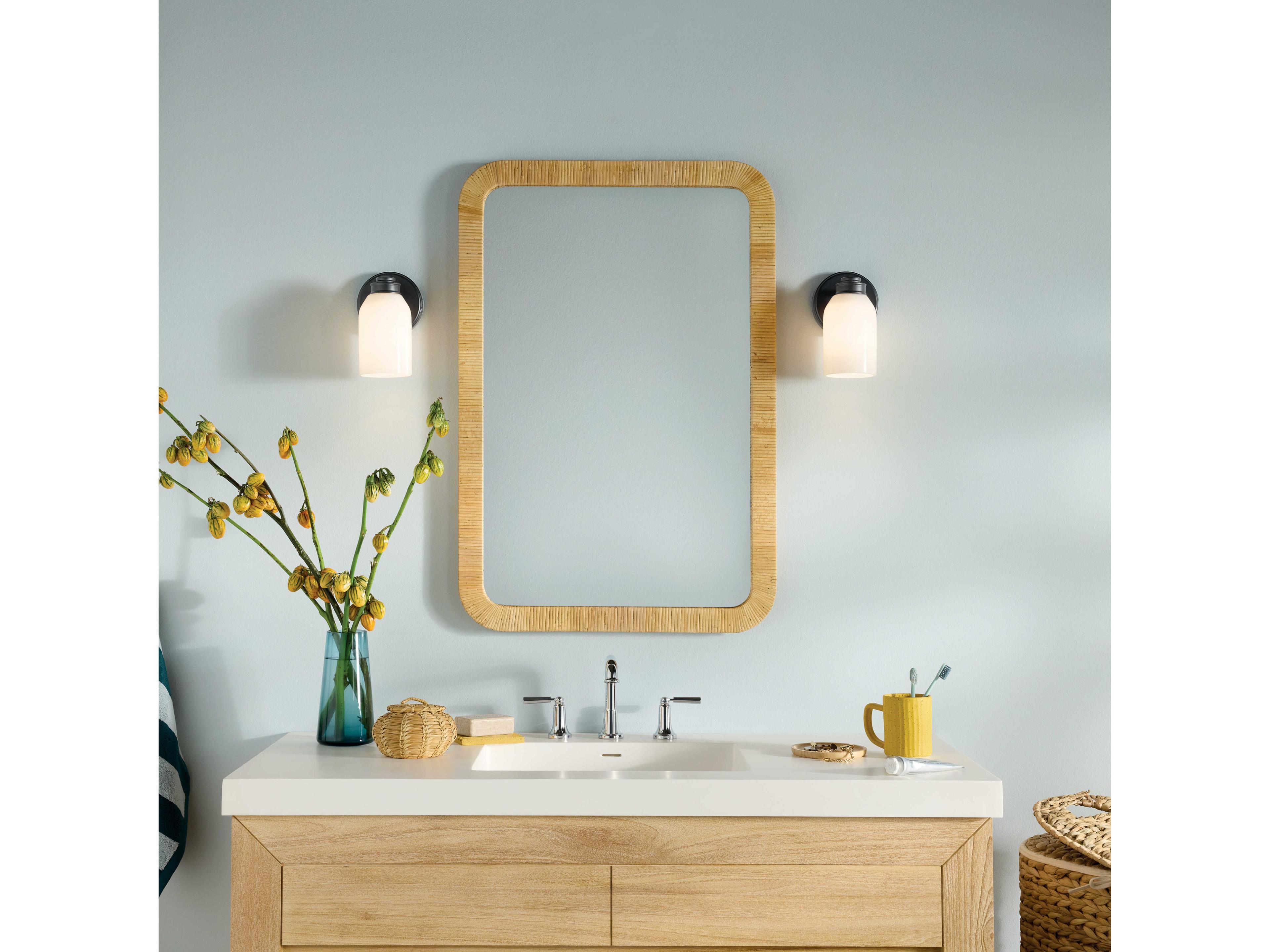 Kichler Shae 1-Light Black Wall Sconce