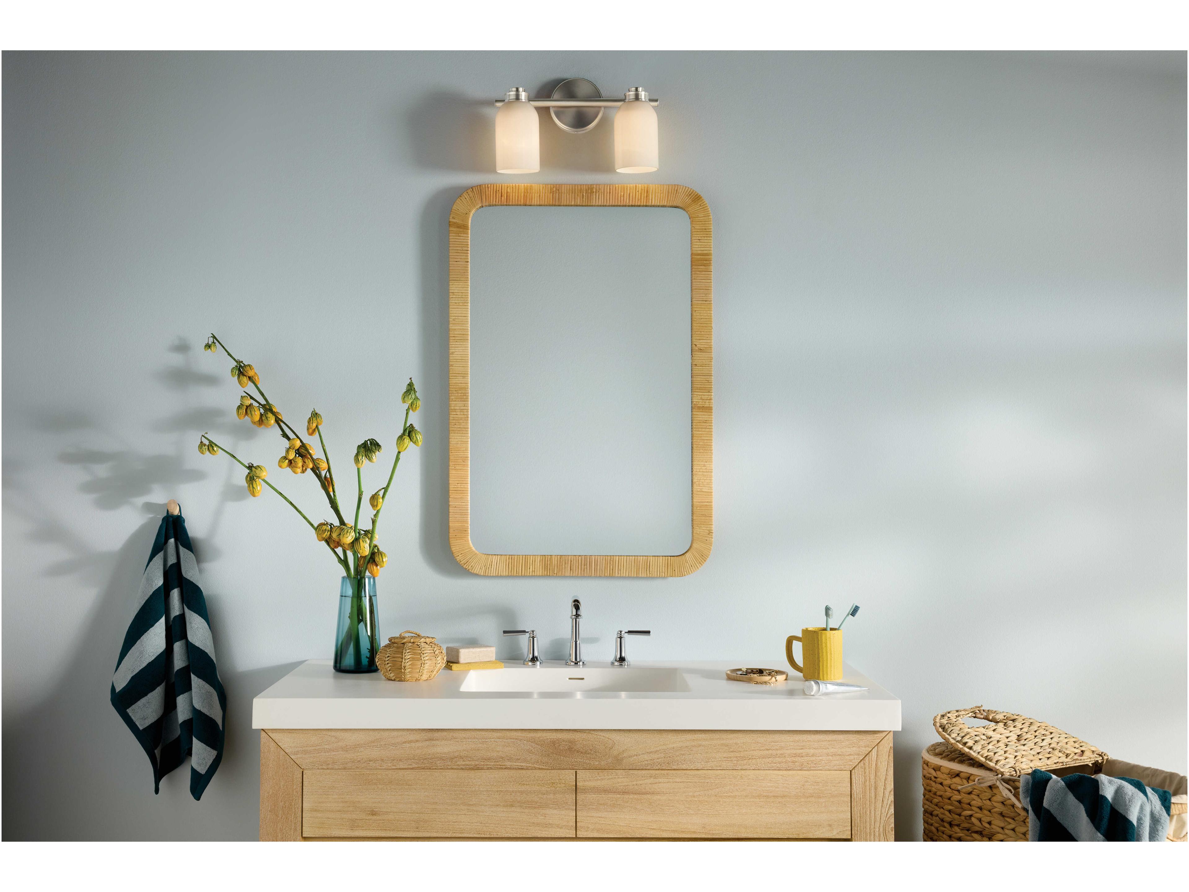 Kichler Shae 2-Light Brushed Nickel Vanity Light