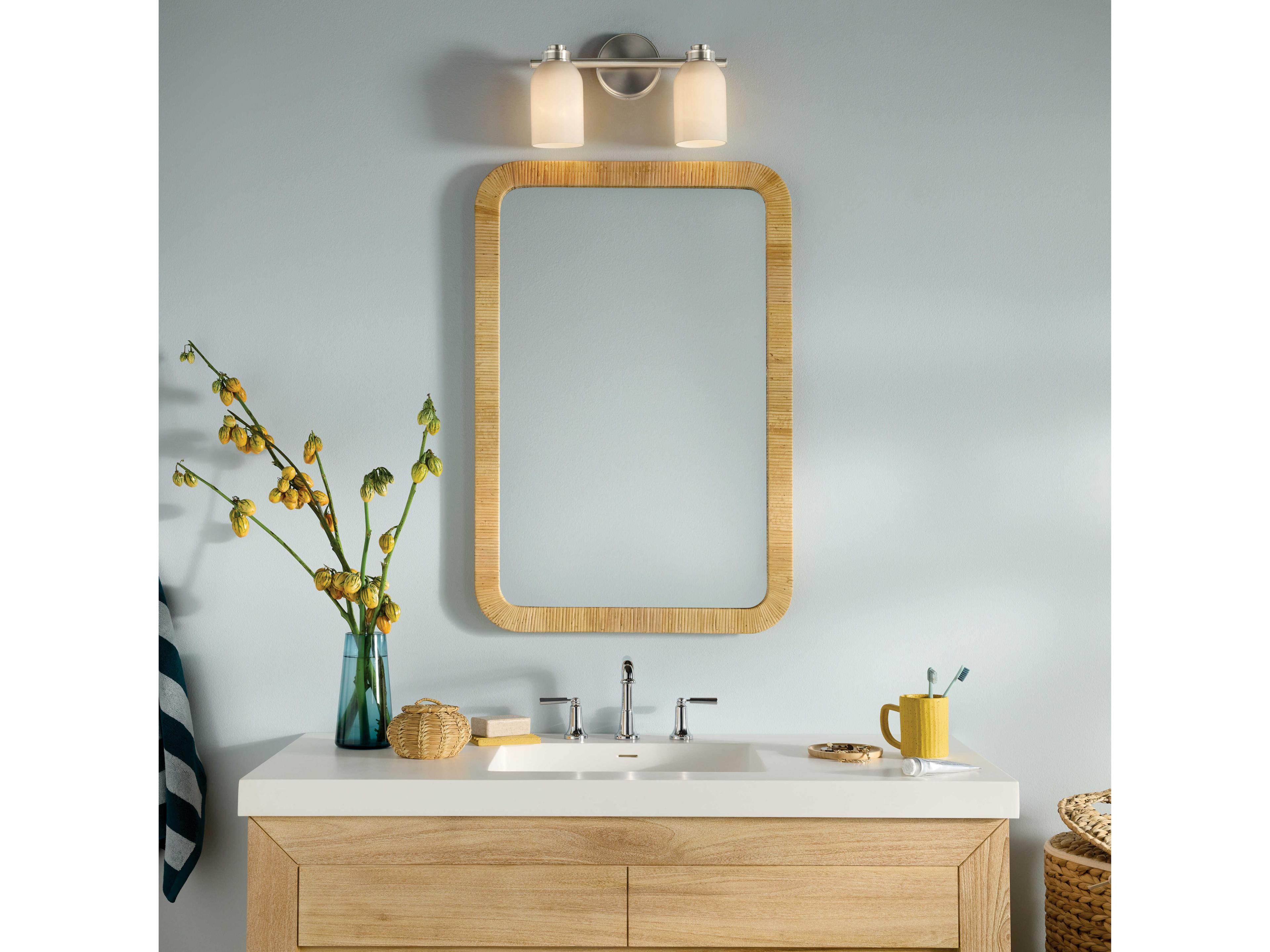 Kichler Shae 2-Light Brushed Nickel Vanity Light