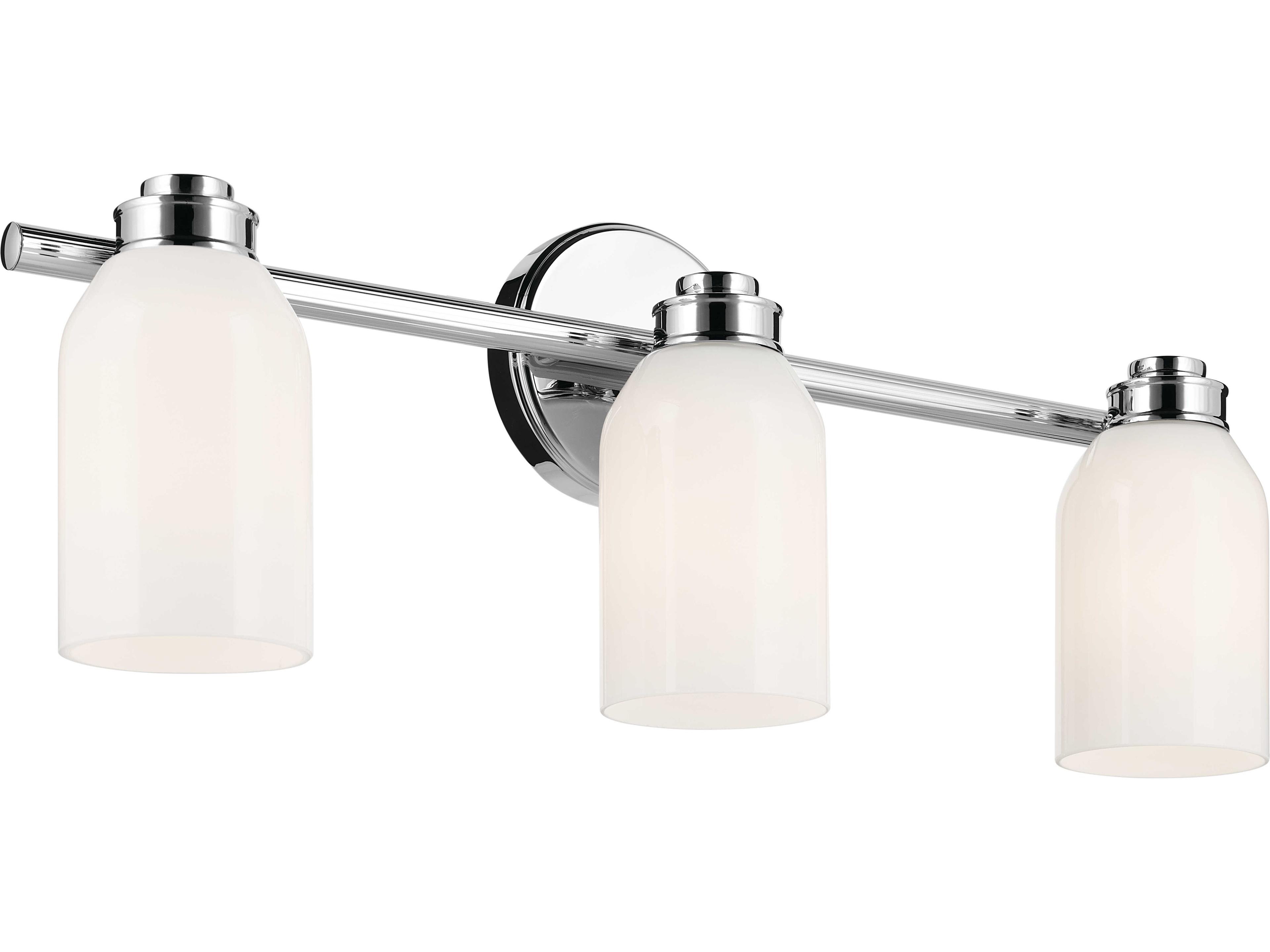 Shae 3-Light Chrome Vanity Light
