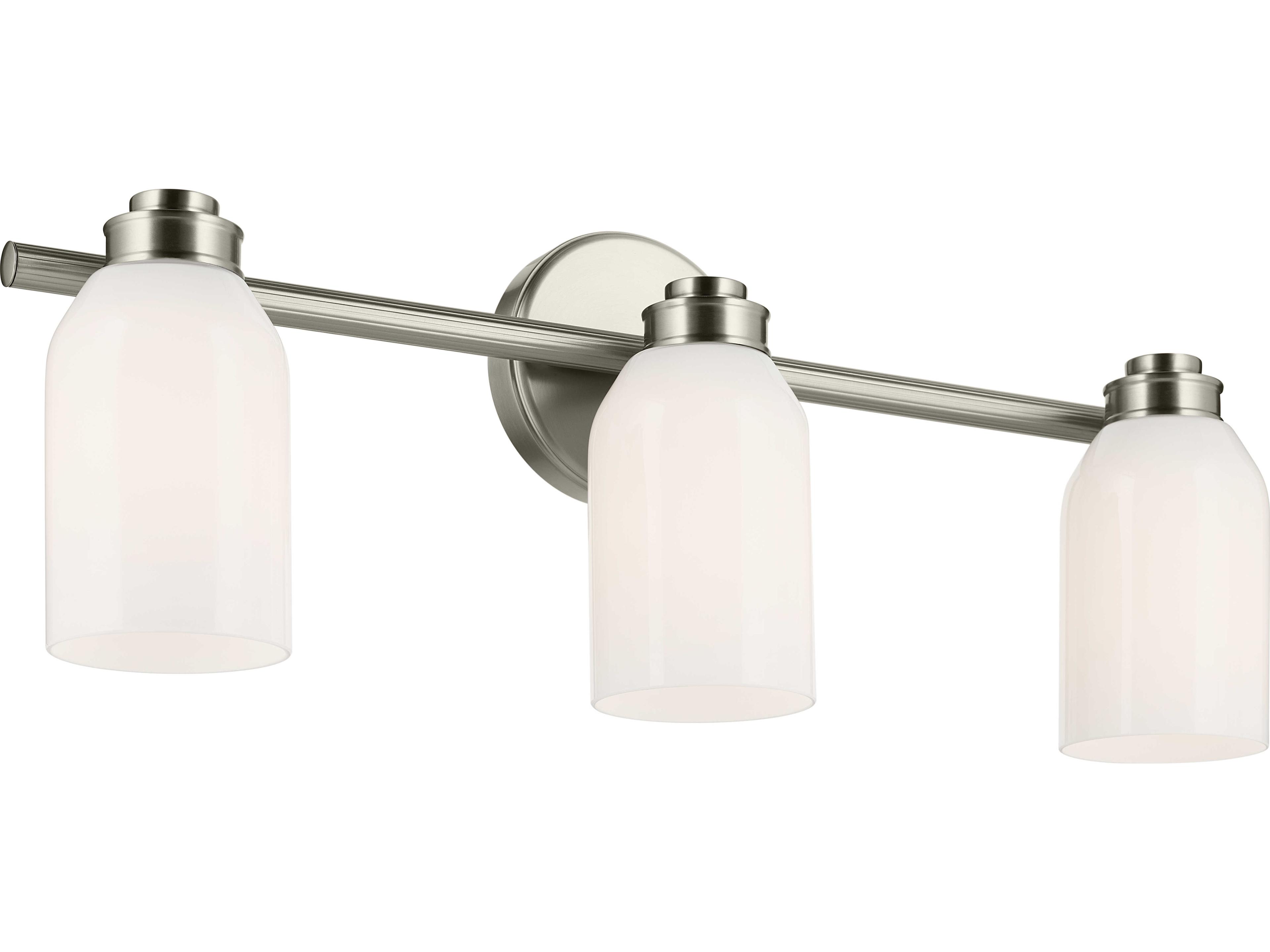 Shae 3-Light Brushed Nickel Vanity Light