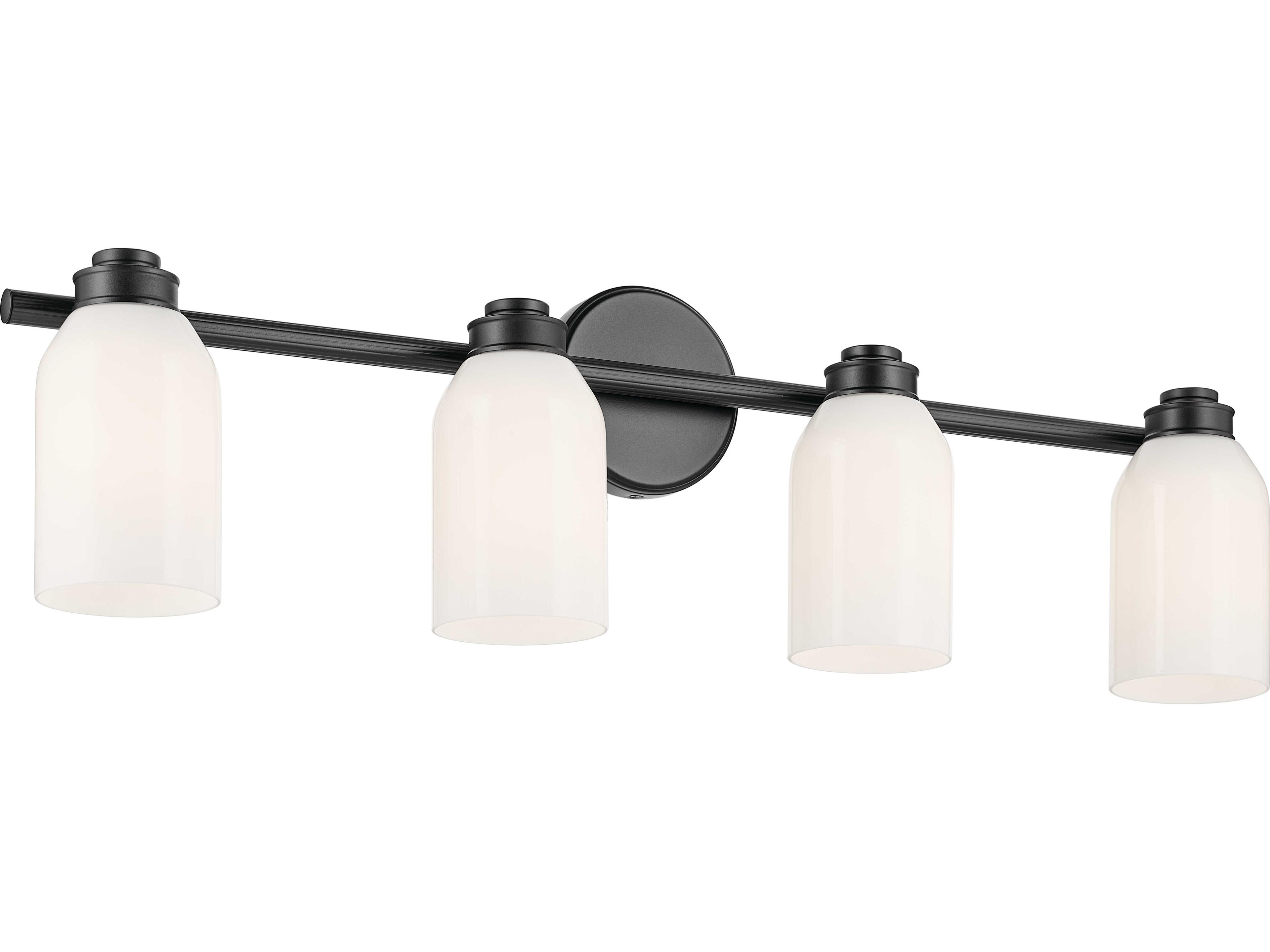Shae 4-Light Black Vanity Light