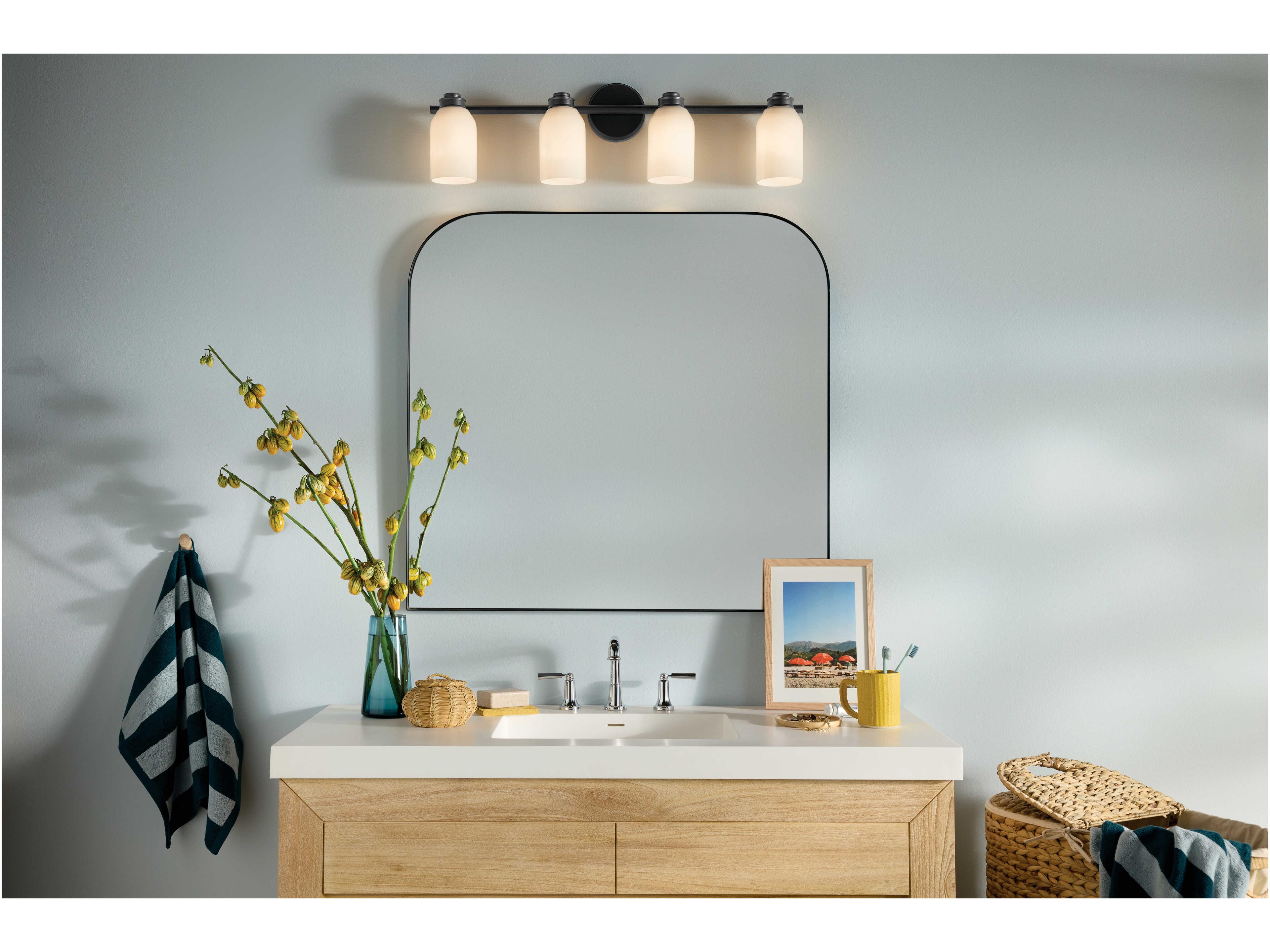 Kichler Shae 4-Light Black Vanity Light