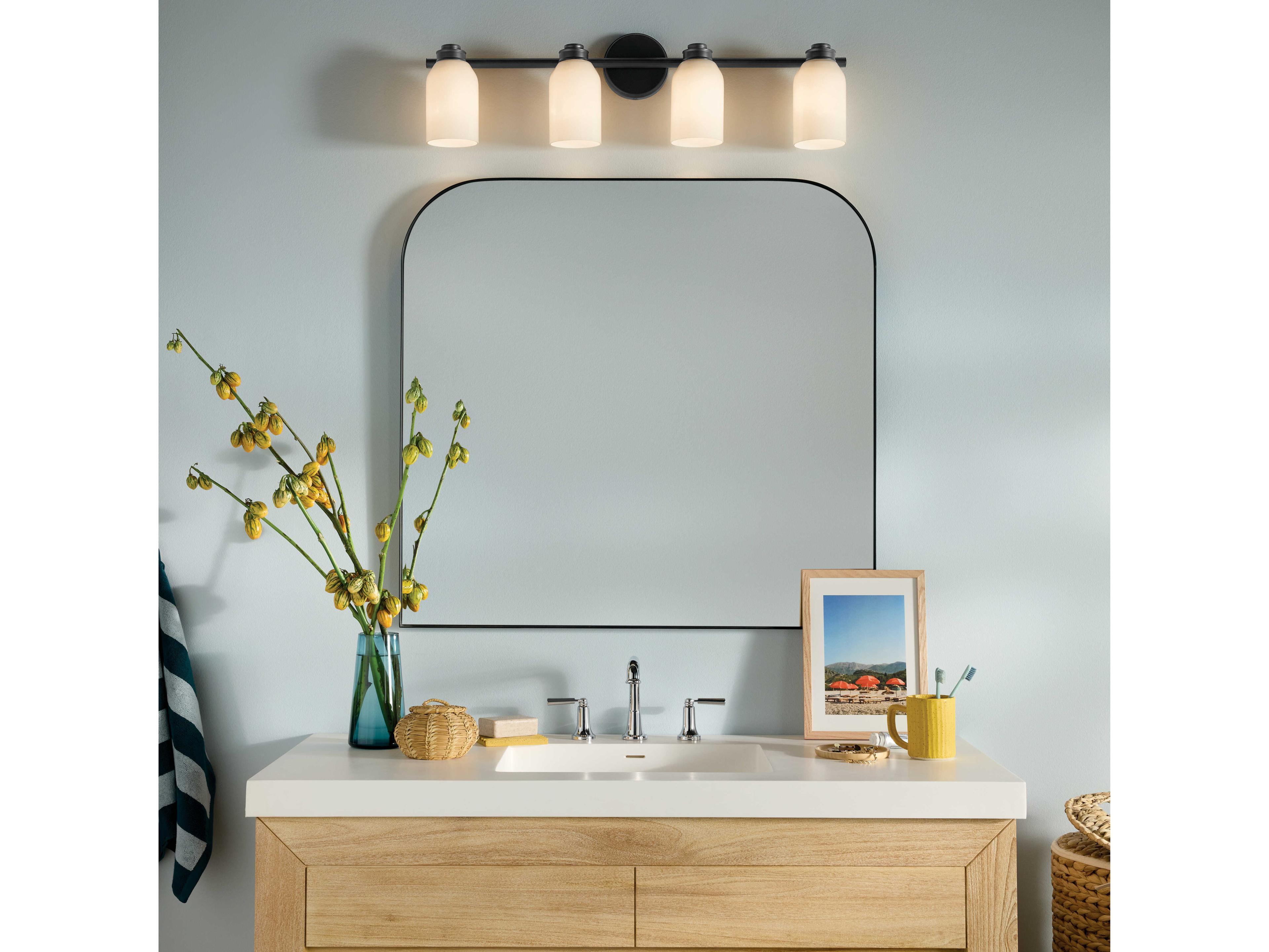Kichler Shae 4-Light Black Vanity Light