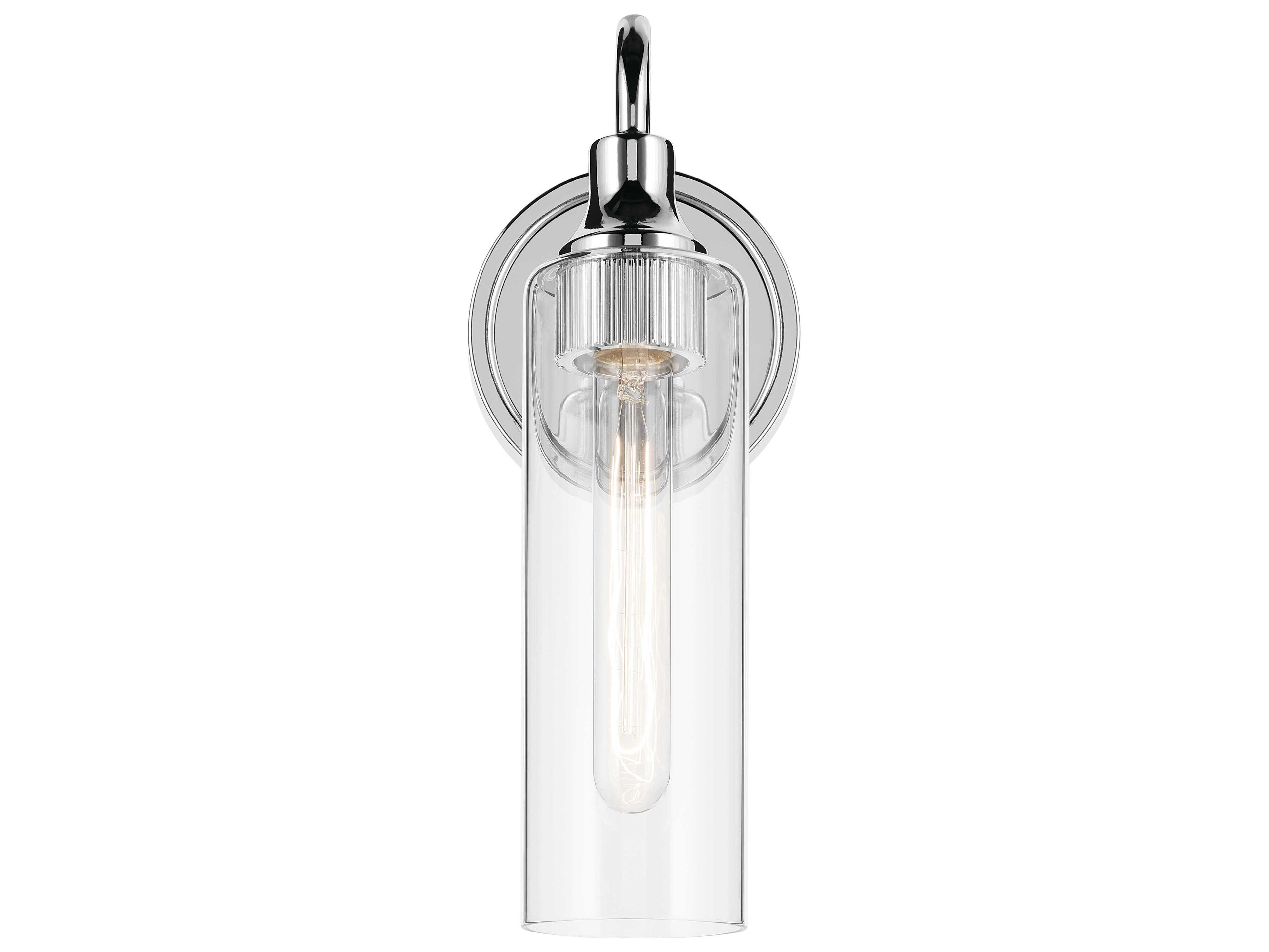 Kichler Kavi 1-Light Chrome Wall Sconce