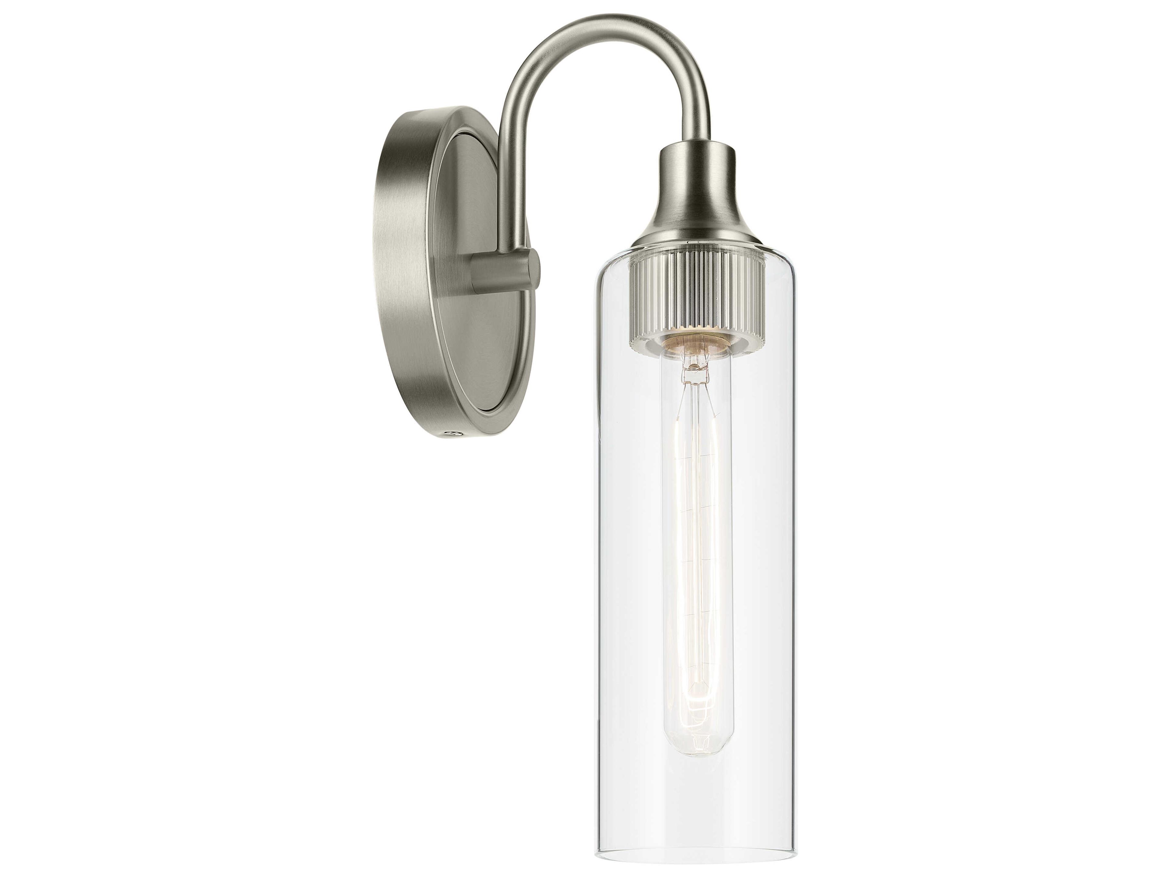 Kichler Kavi 1-Light Brushed Nickel Wall Sconce