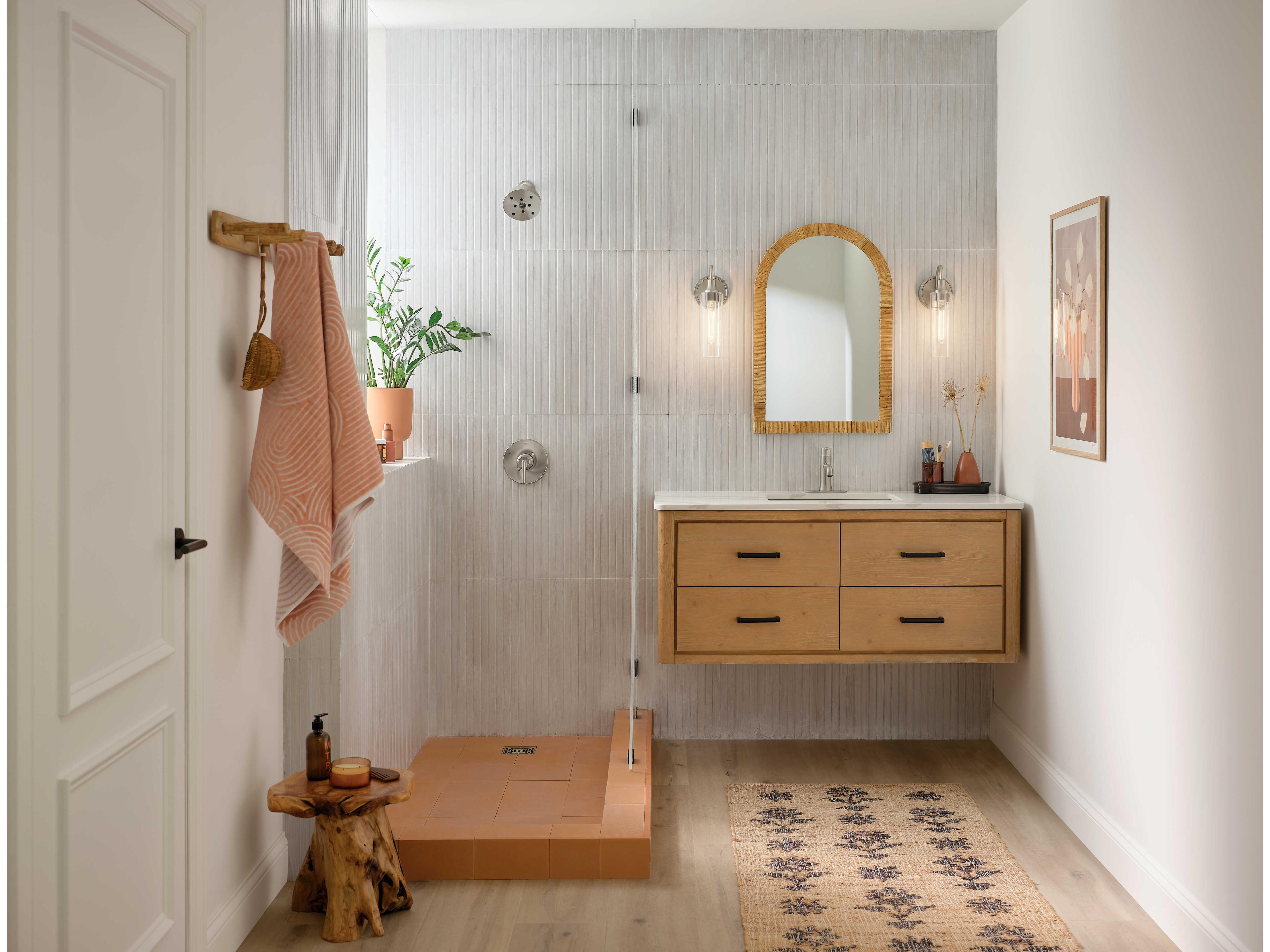 Kichler Kavi 1-Light Brushed Nickel Wall Sconce