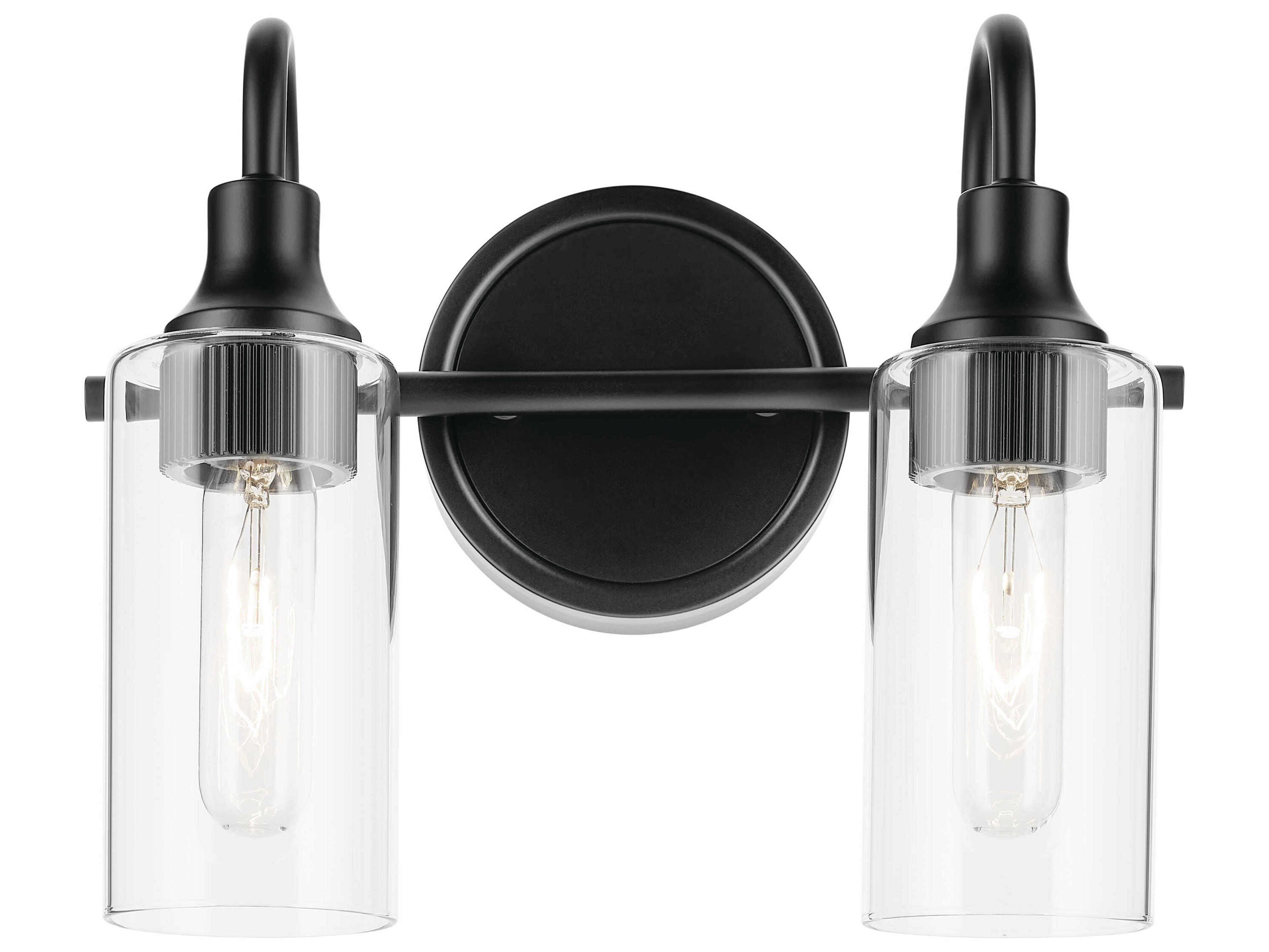 Kichler Kavi 2-Light Black Vanity Light