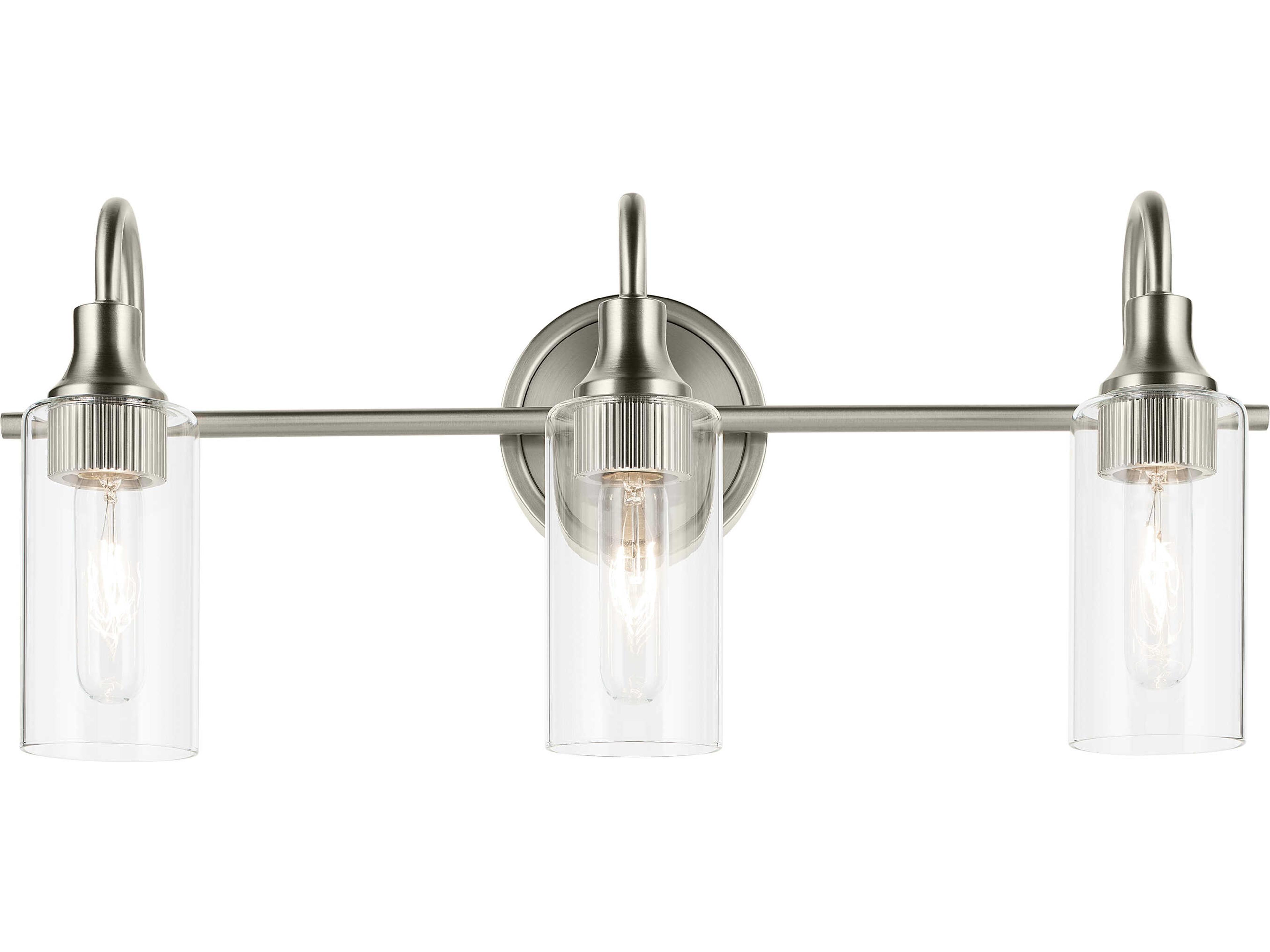 Kichler Kavi 3-Light Brushed Nickel Vanity Light