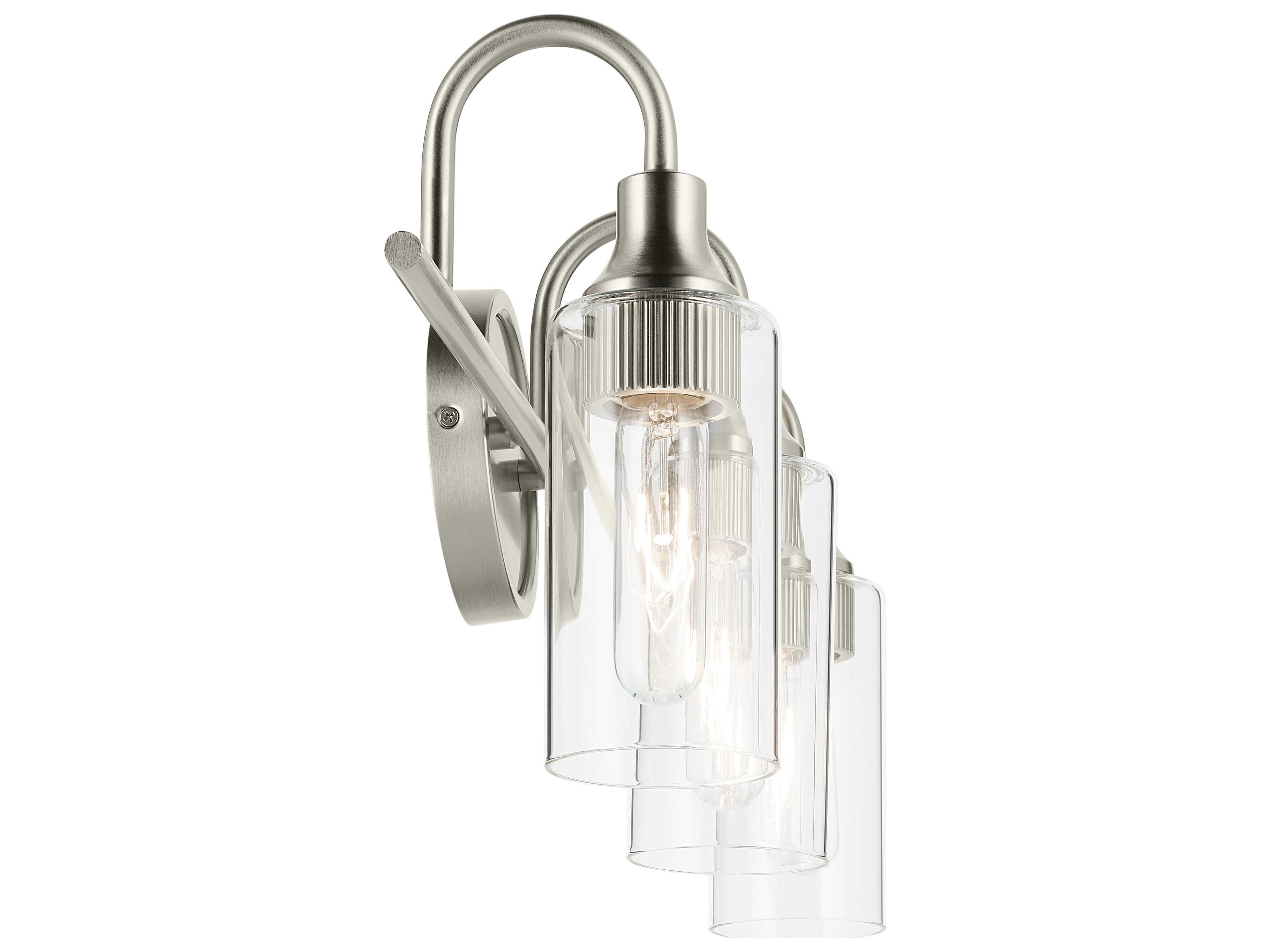 Kichler Kavi 3-Light Brushed Nickel Vanity Light