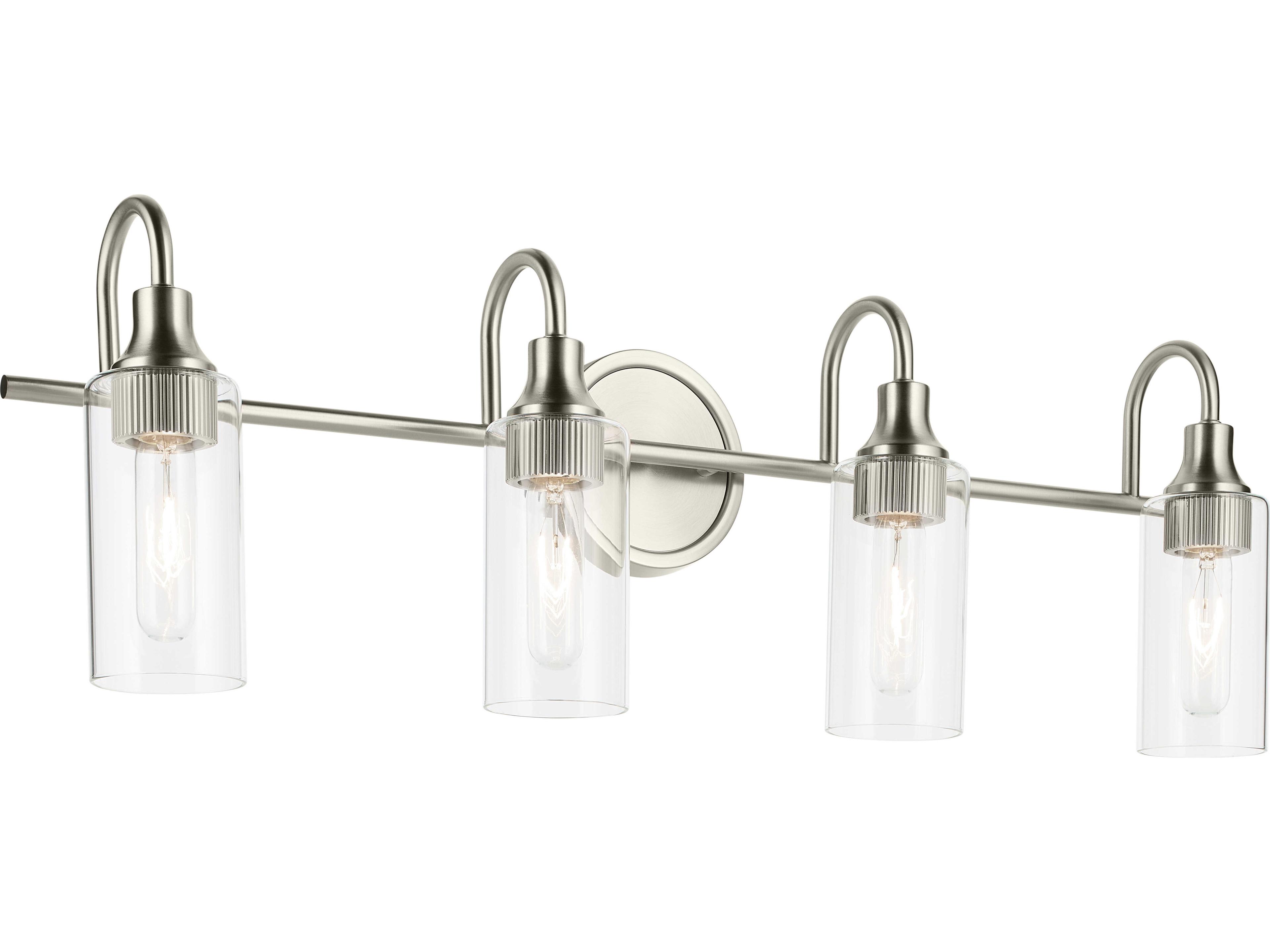 Kavi 4-Light Brushed Nickel Vanity Light
