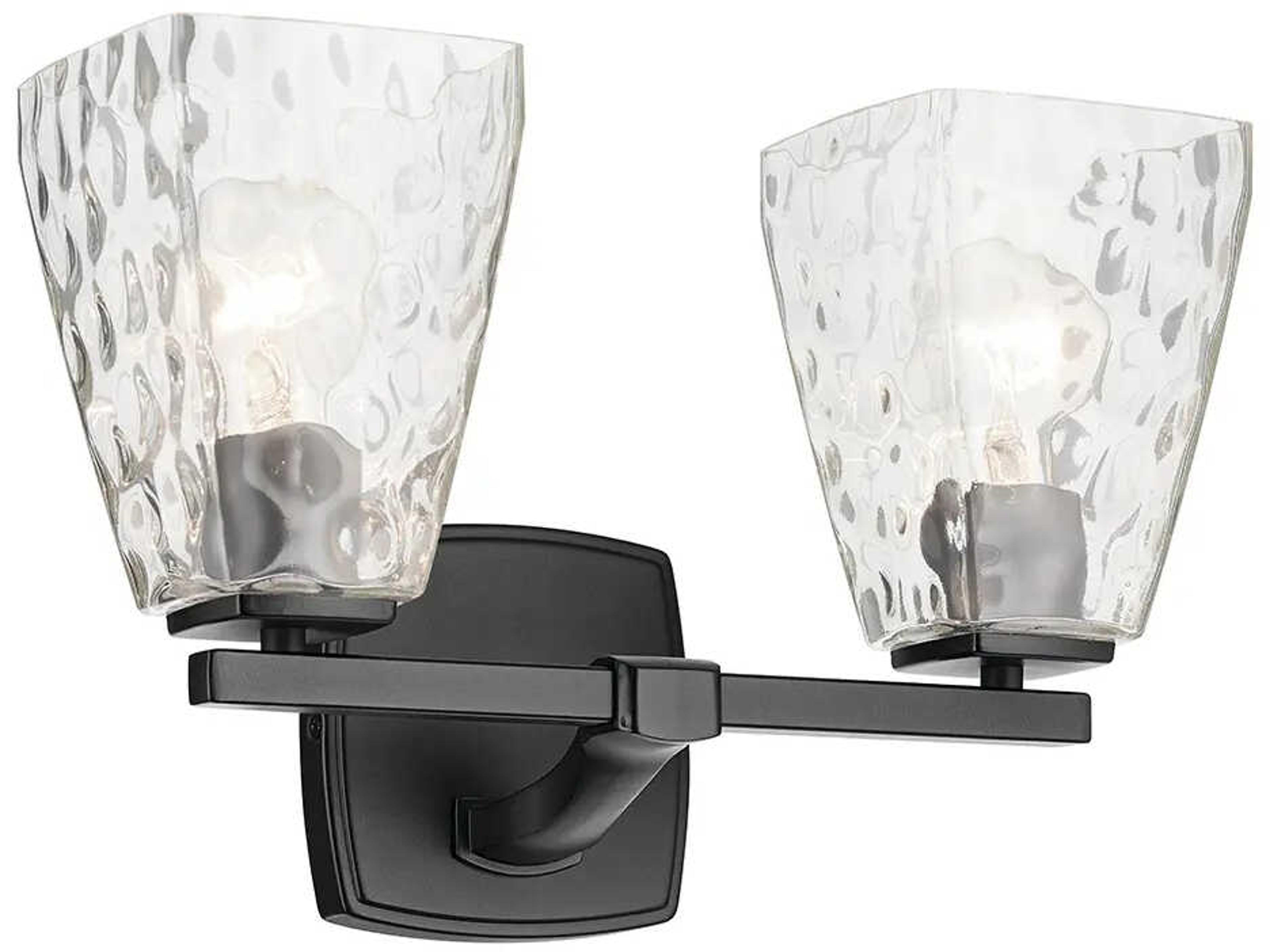 Marant 2-Light Black Vanity Light