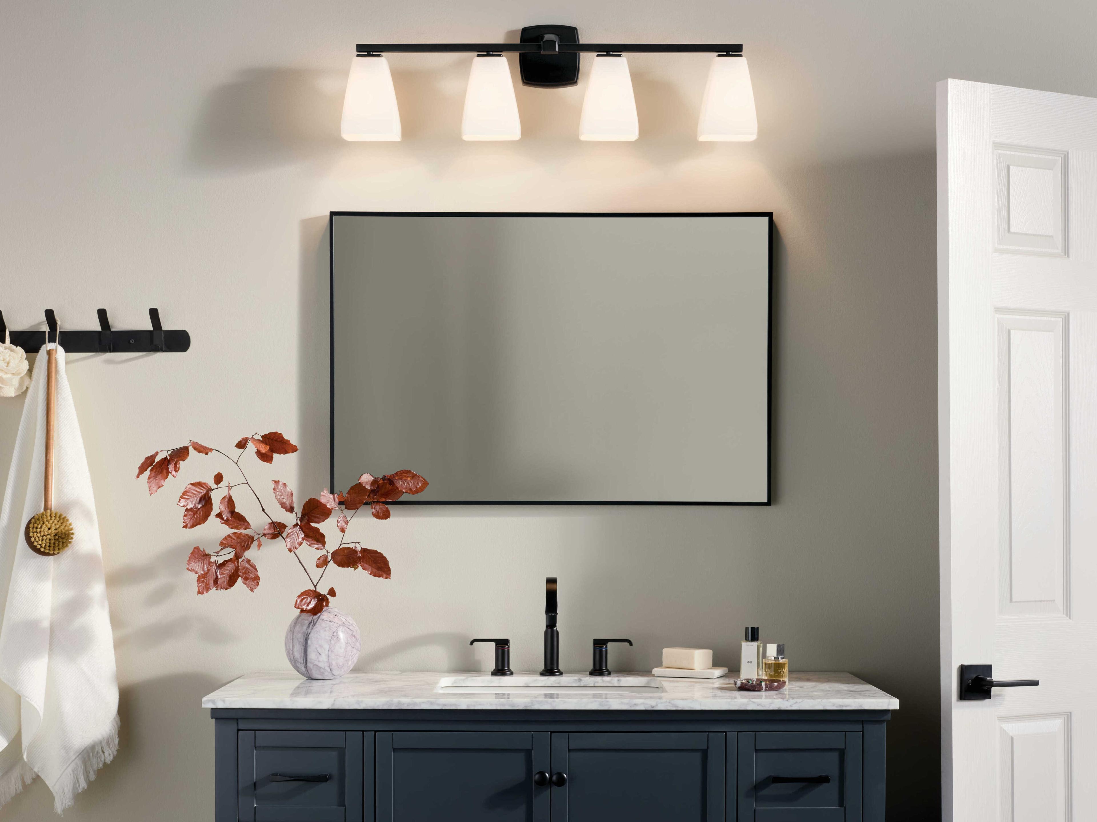 Kichler Marant 4-Light Black Vanity Light