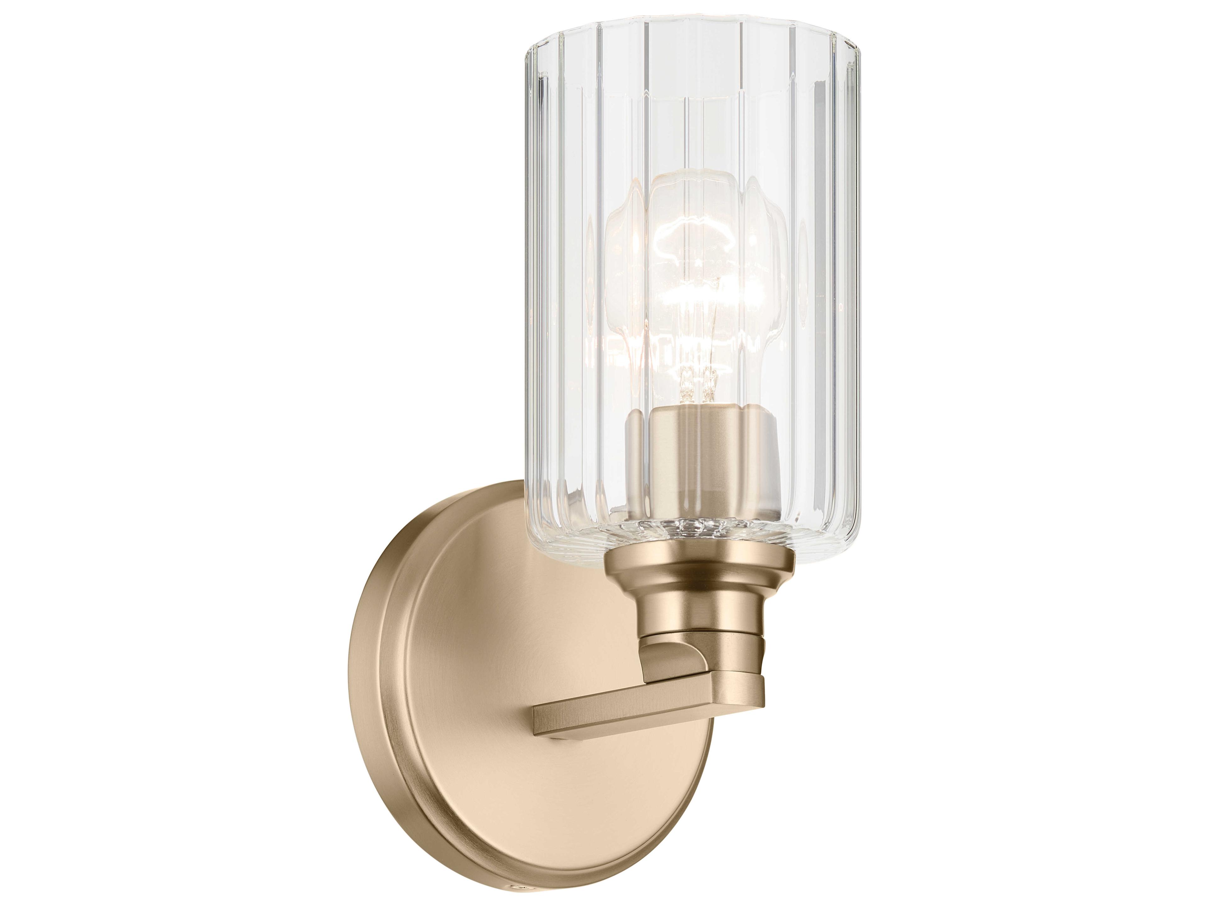 Gioe 1-Light Champagne Bronze Wall Sconce