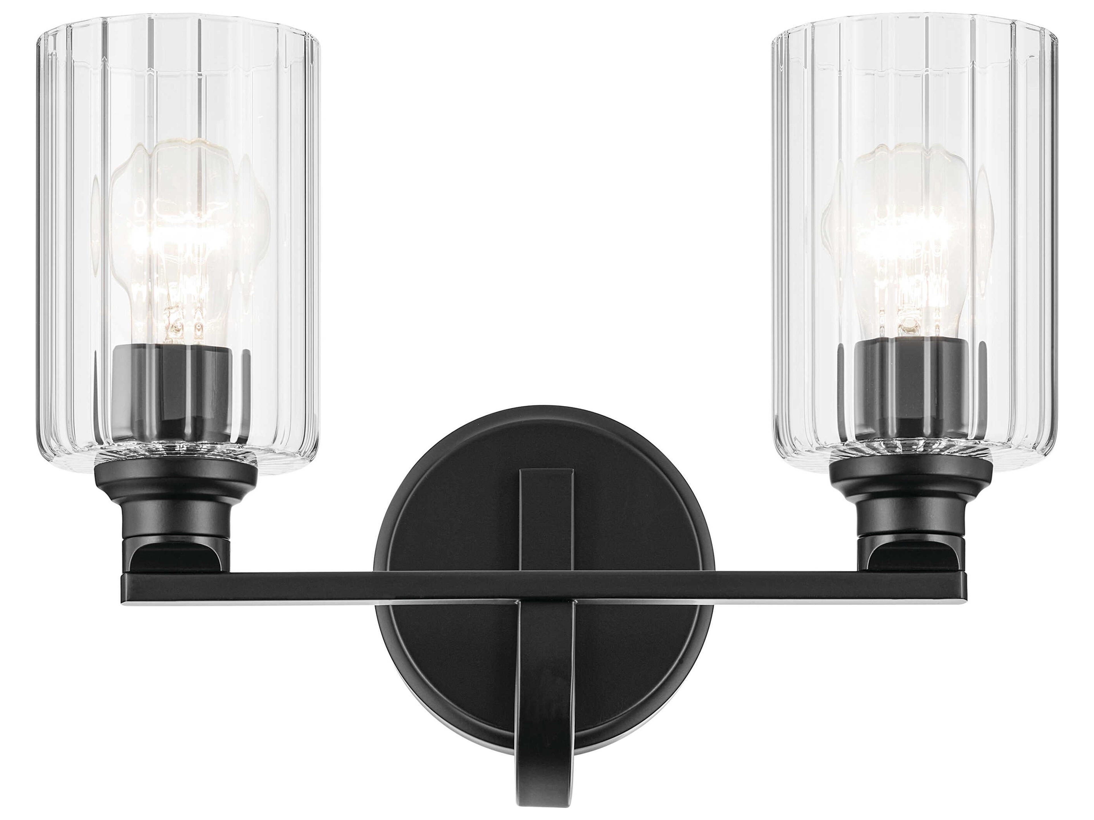Kichler Gioe 2-Light Black Vanity Light