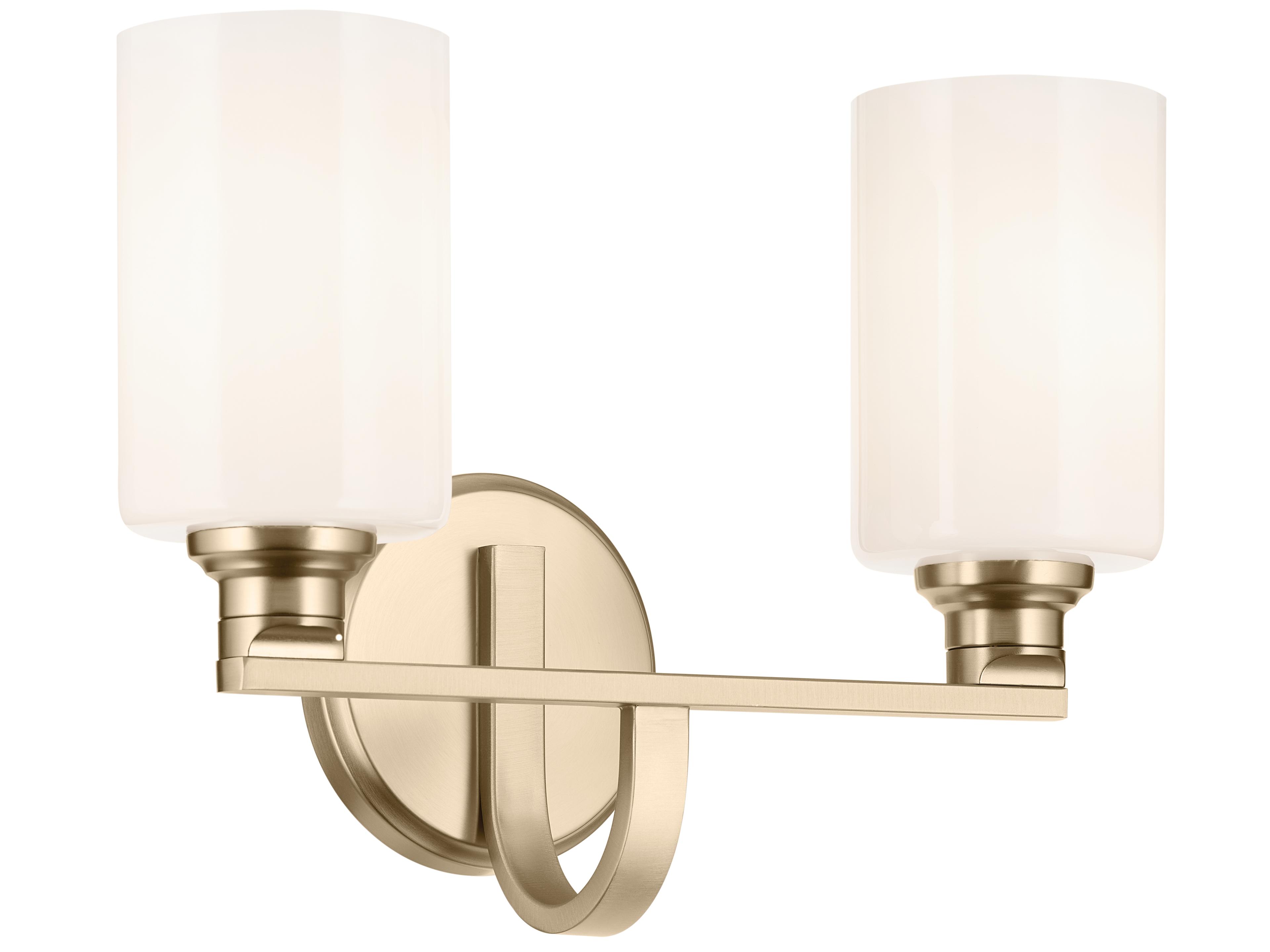 Gioe 2-Light Champagne Bronze Vanity Light