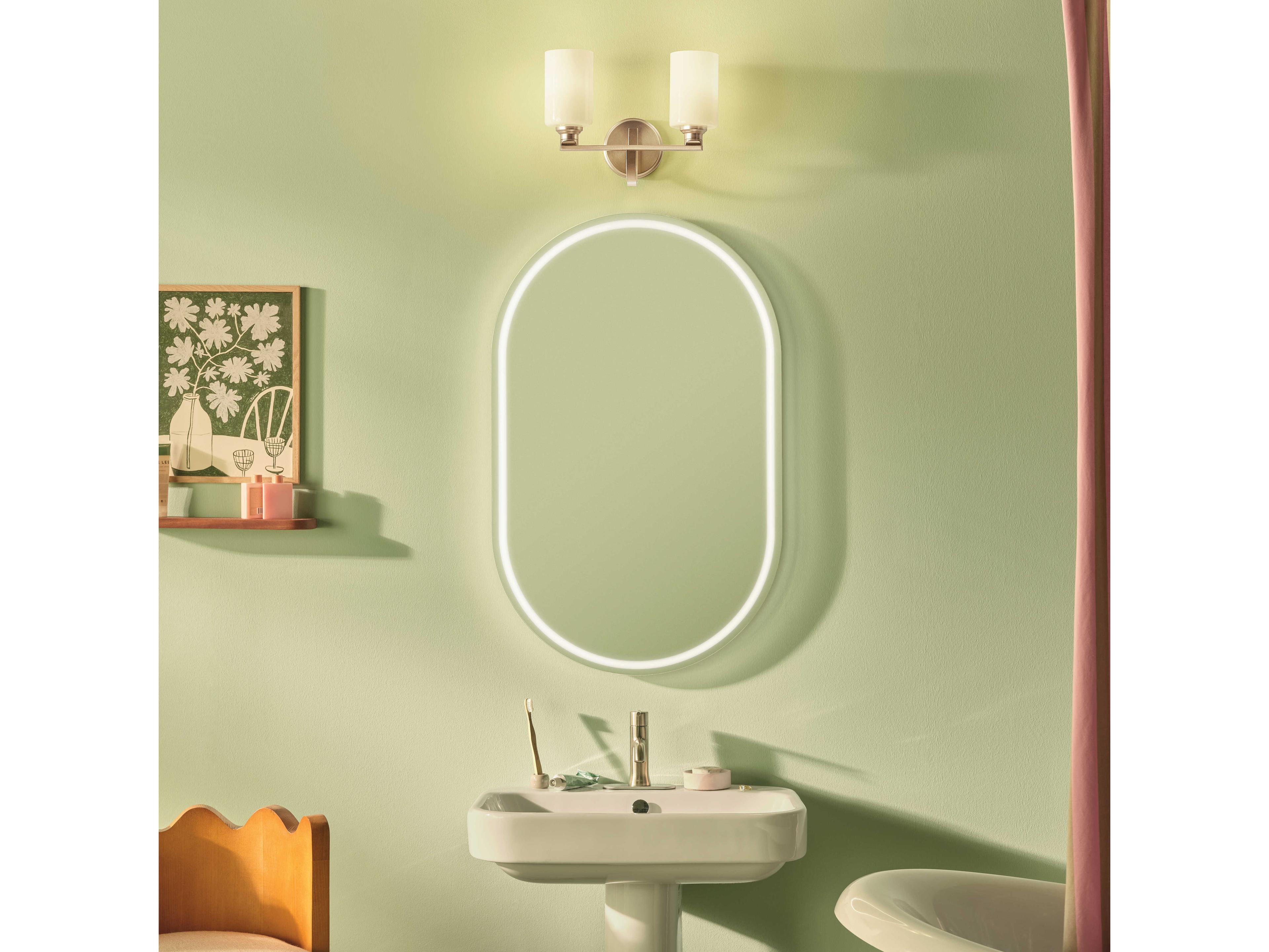 Kichler Gioe 2-Light Champagne Bronze Vanity Light