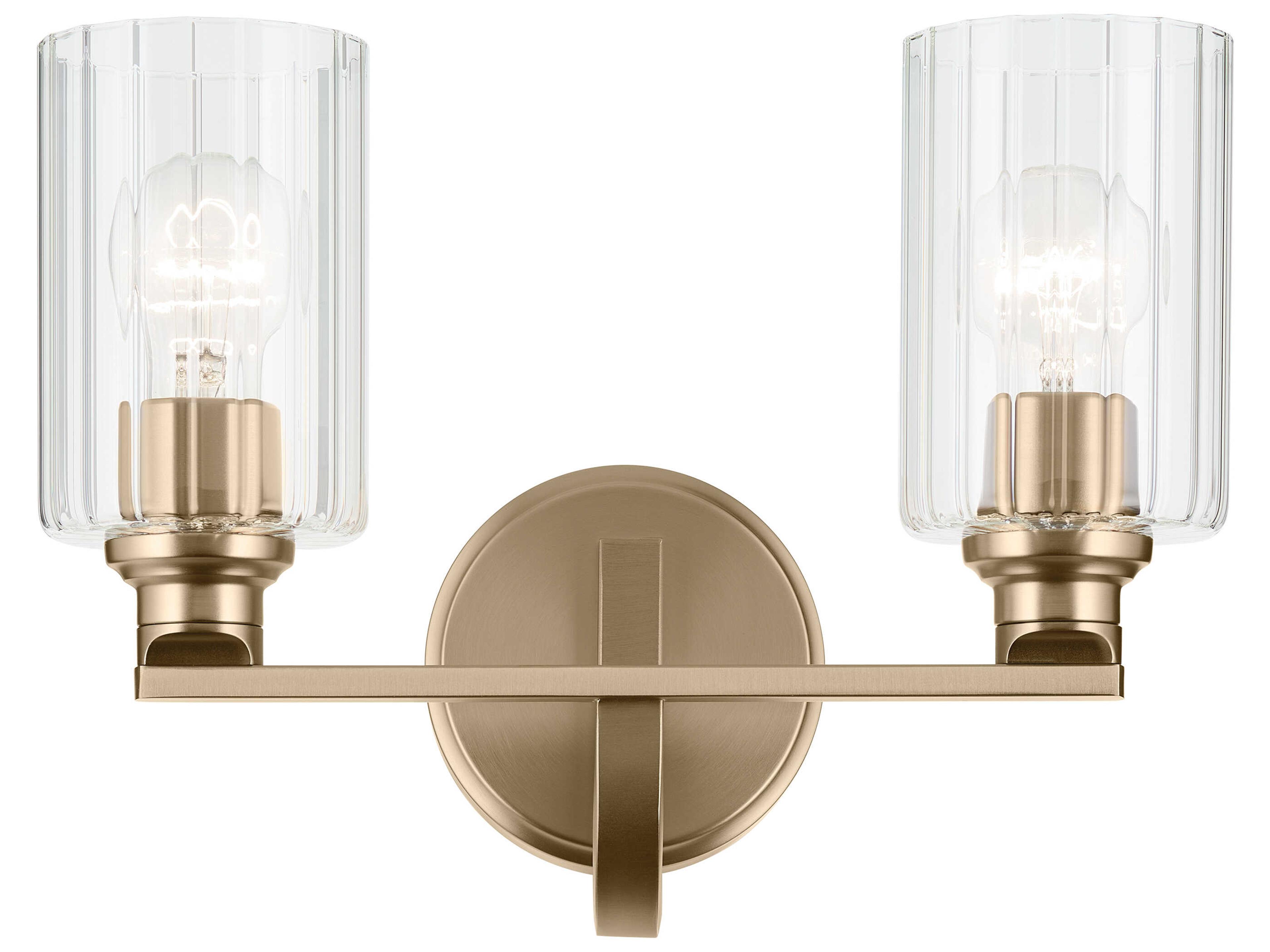 Kichler Gioe 2-Light Champagne Bronze Vanity Light