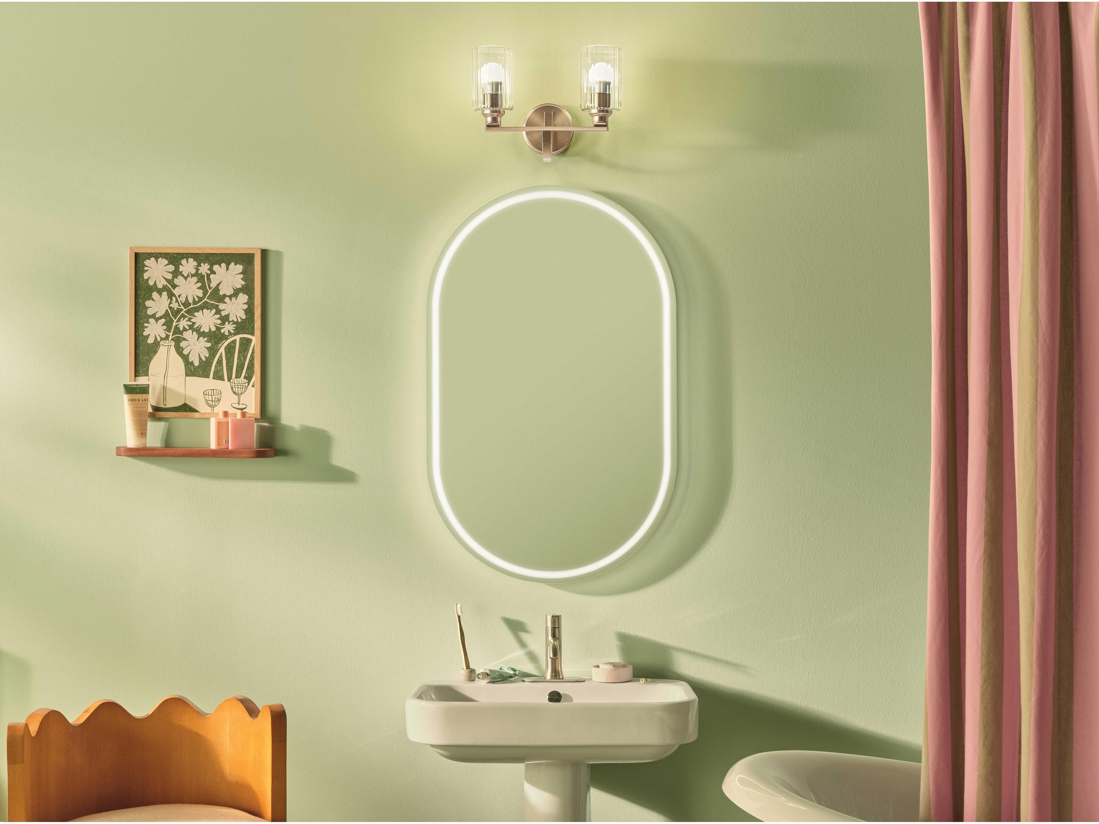 Kichler Gioe 2-Light Champagne Bronze Vanity Light