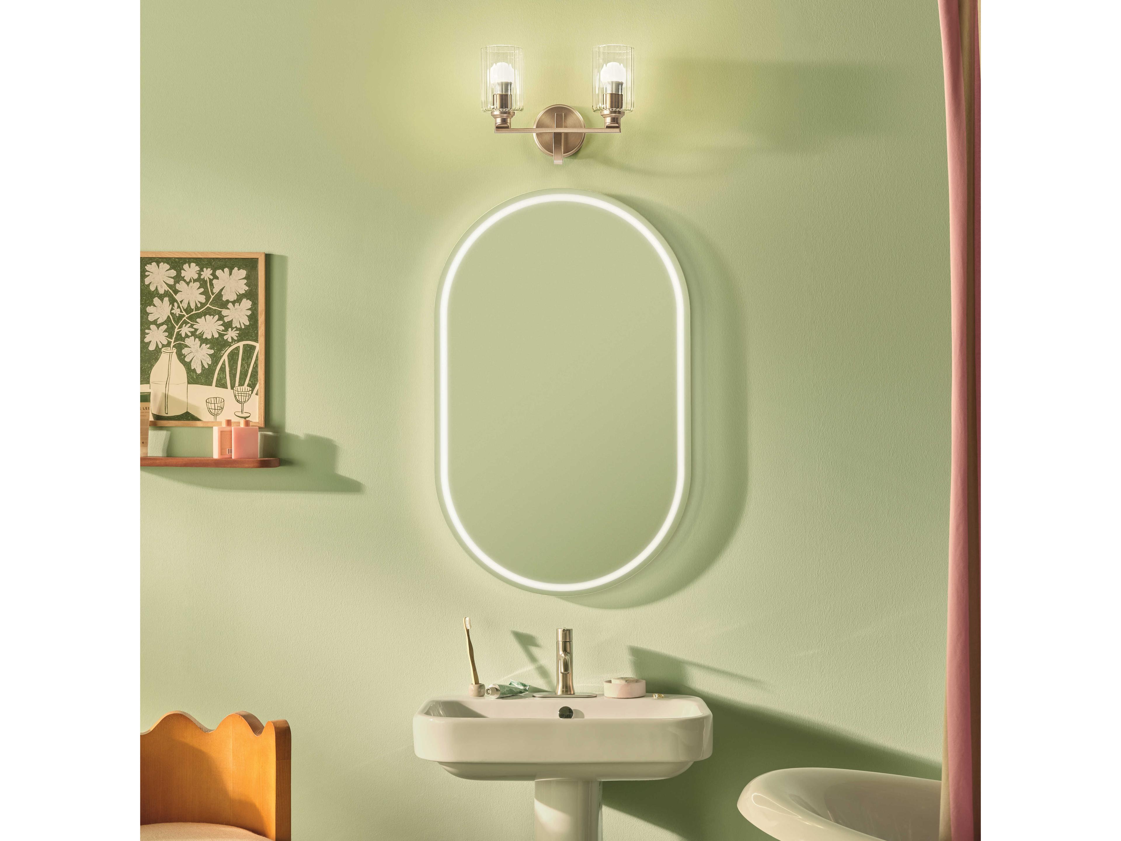 Kichler Gioe 2-Light Champagne Bronze Vanity Light