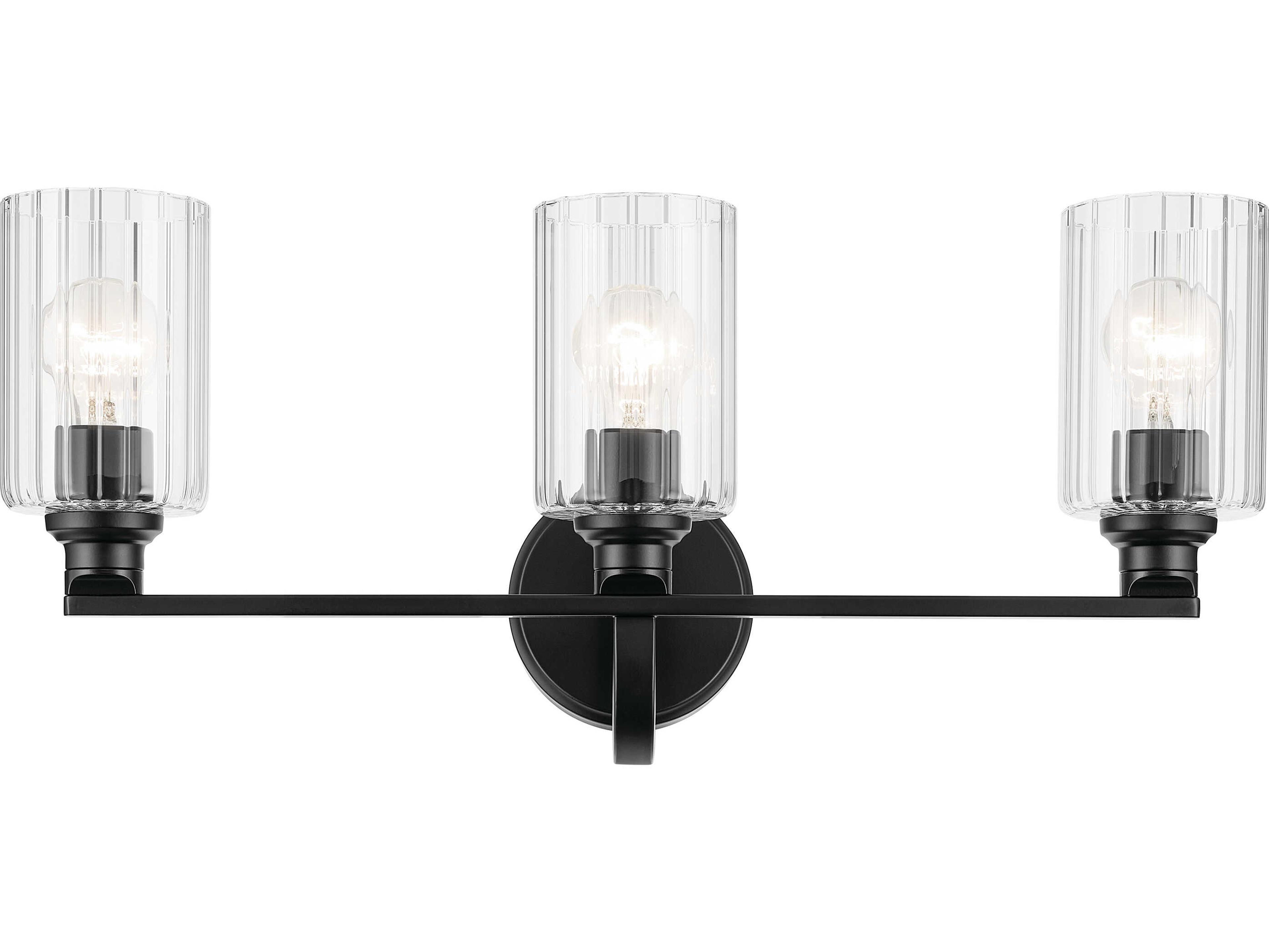 Kichler Gioe 3-Light Black Vanity Light