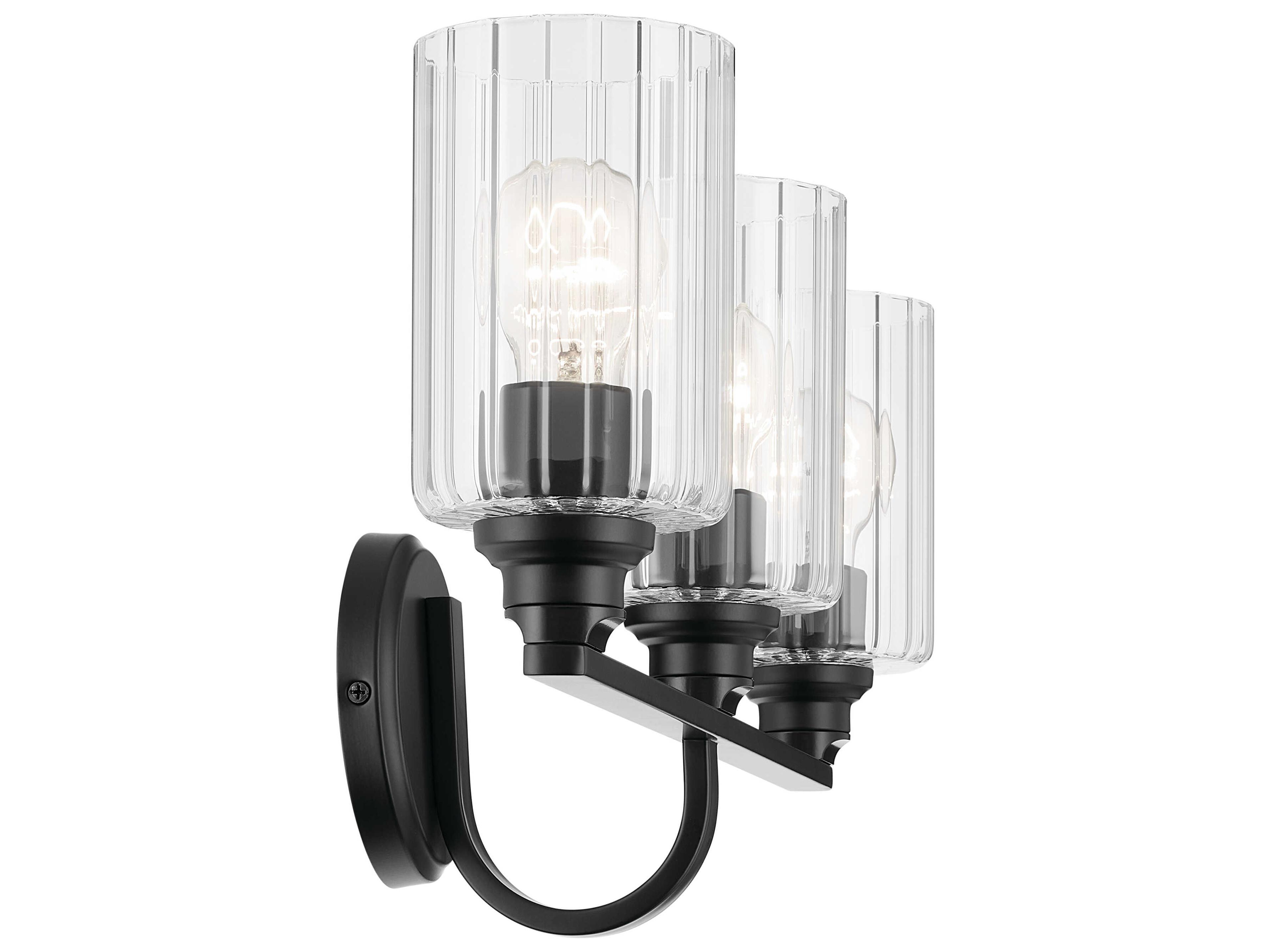 Kichler Gioe 3-Light Black Vanity Light