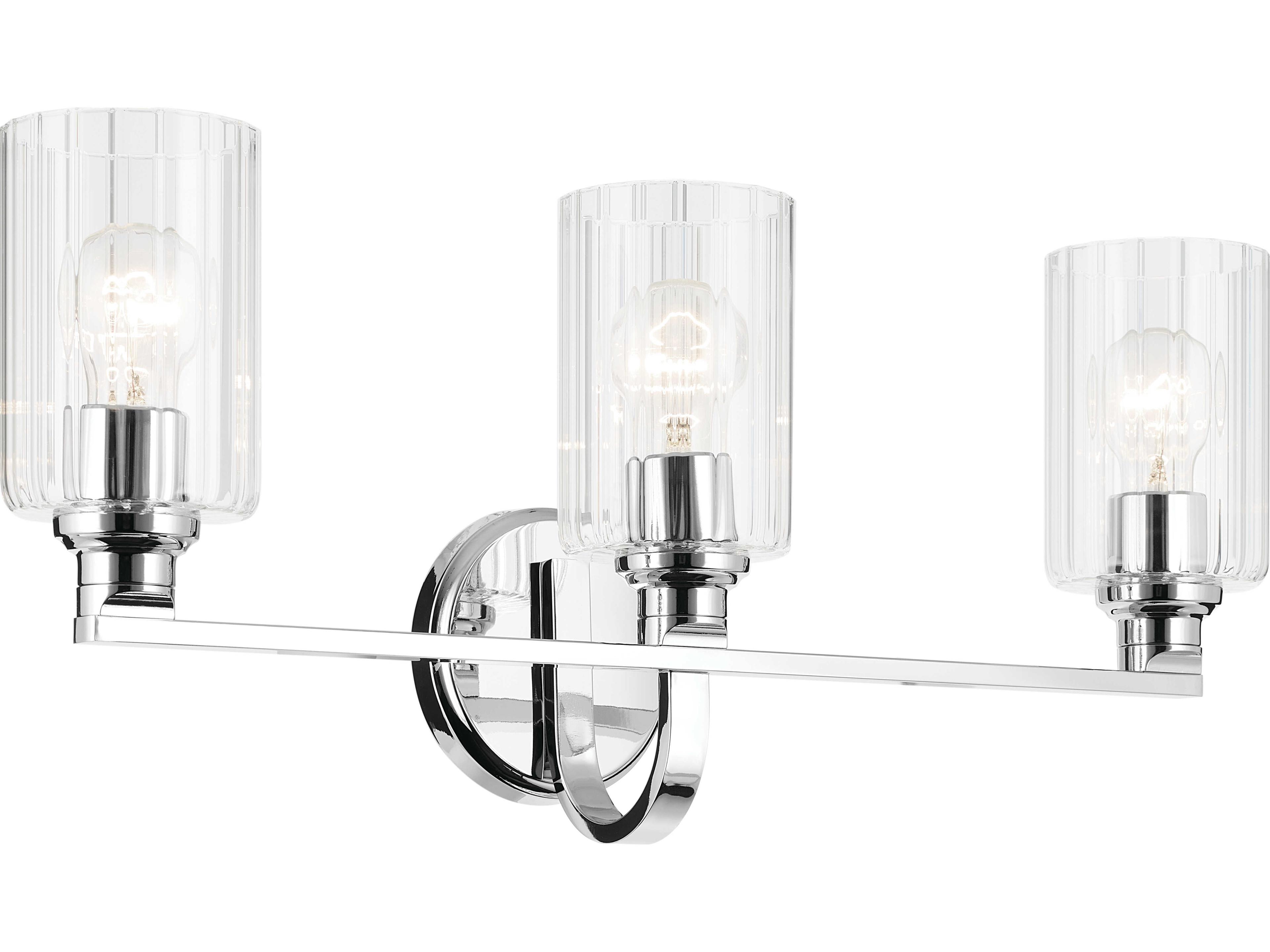 Gioe 3-Light Chrome Vanity Light