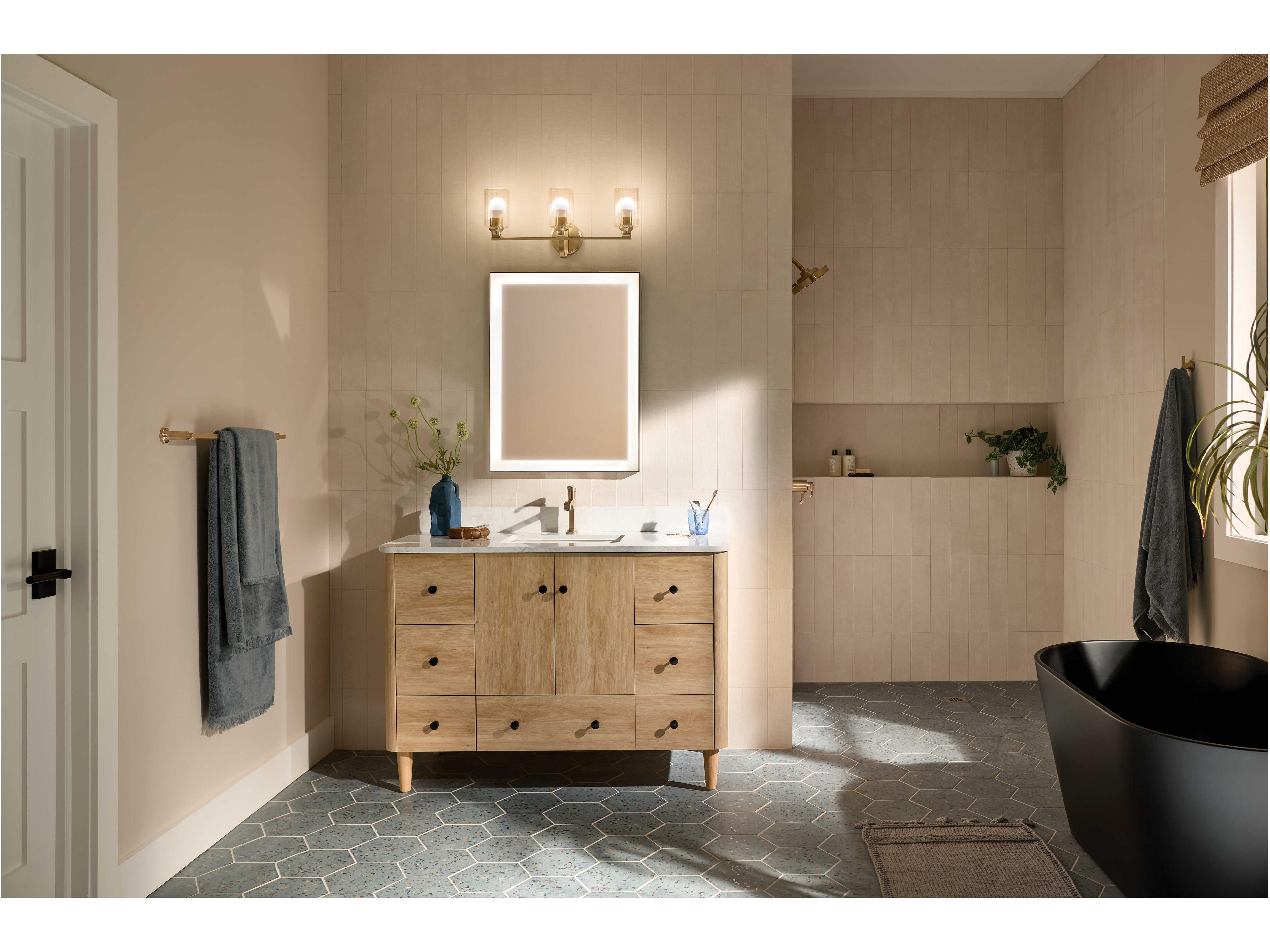 Kichler Gioe 3-Light Champagne Bronze Vanity Light