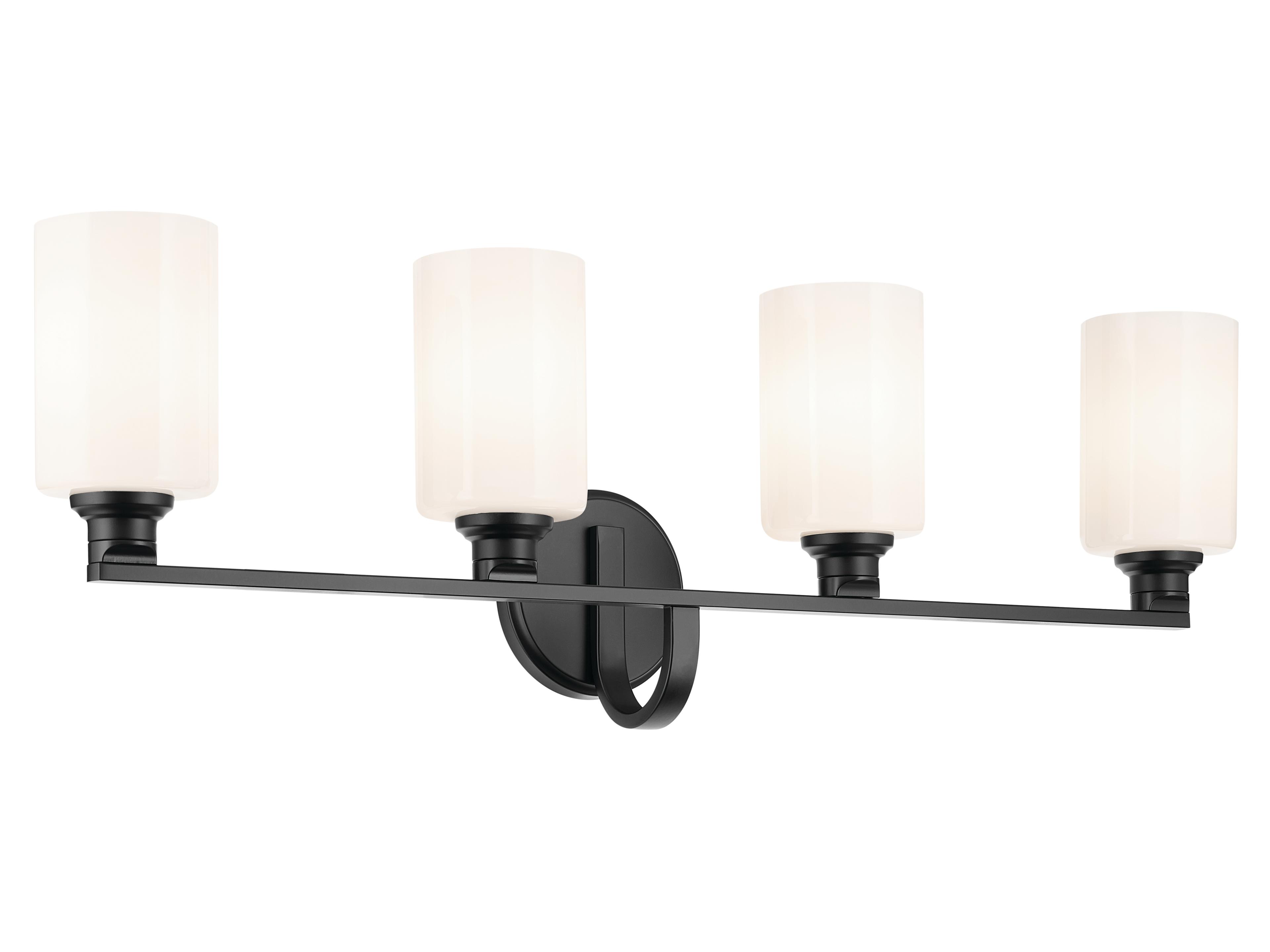 Gioe 4-Light Black Vanity Light