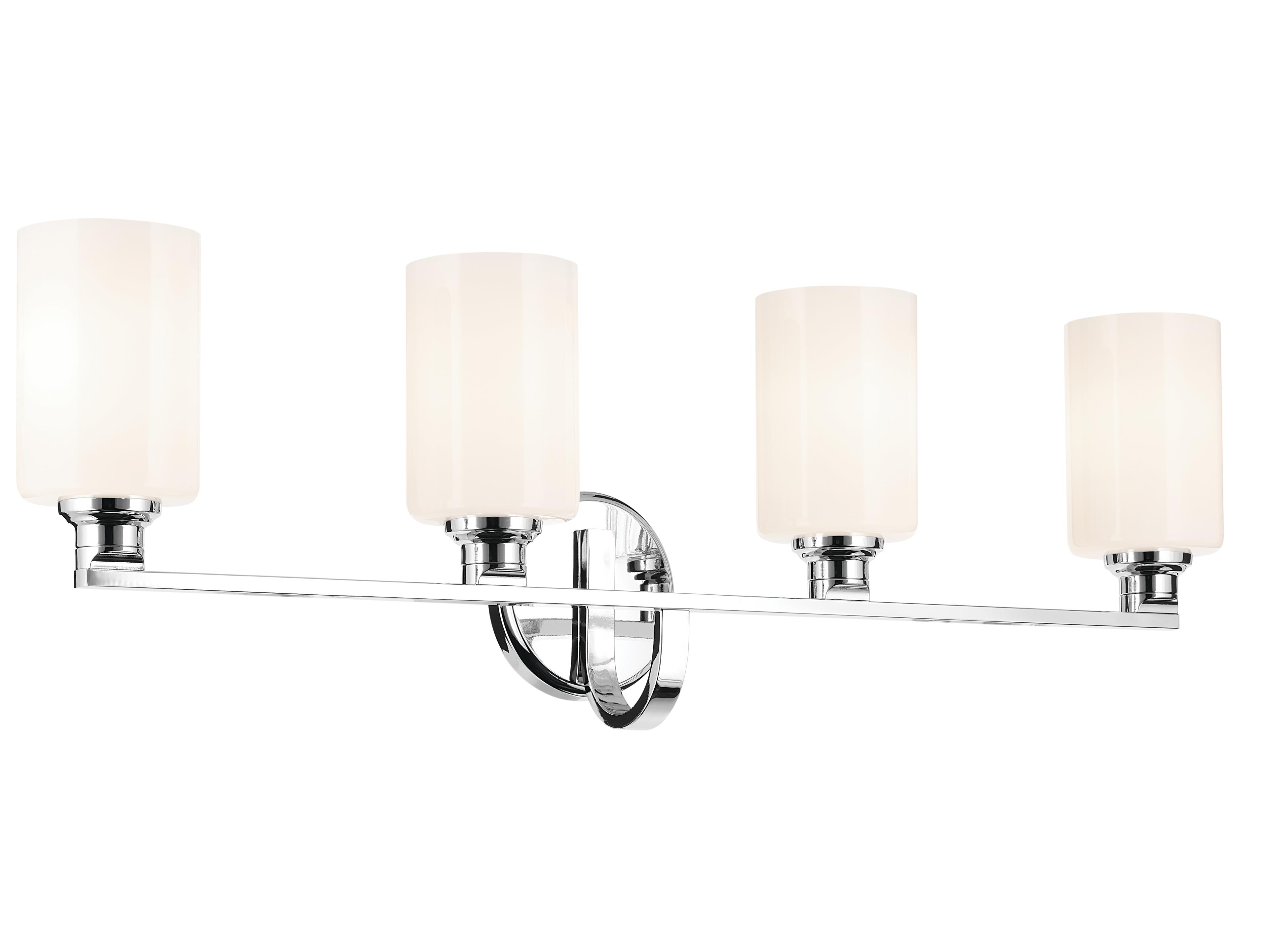 Gioe 4-Light Chrome Vanity Light