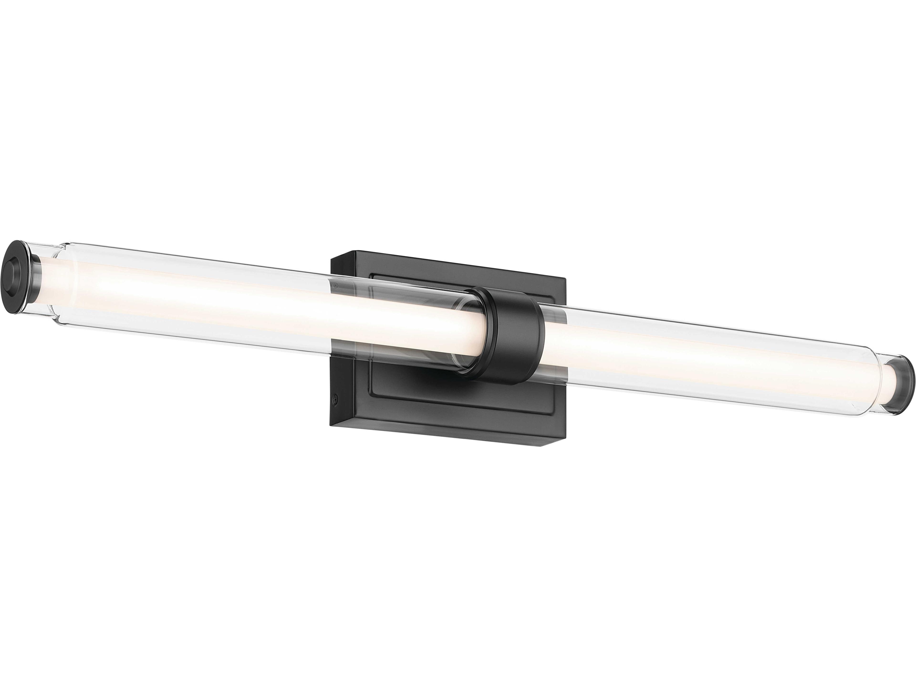 Laurene 1-Light Black Vanity Light