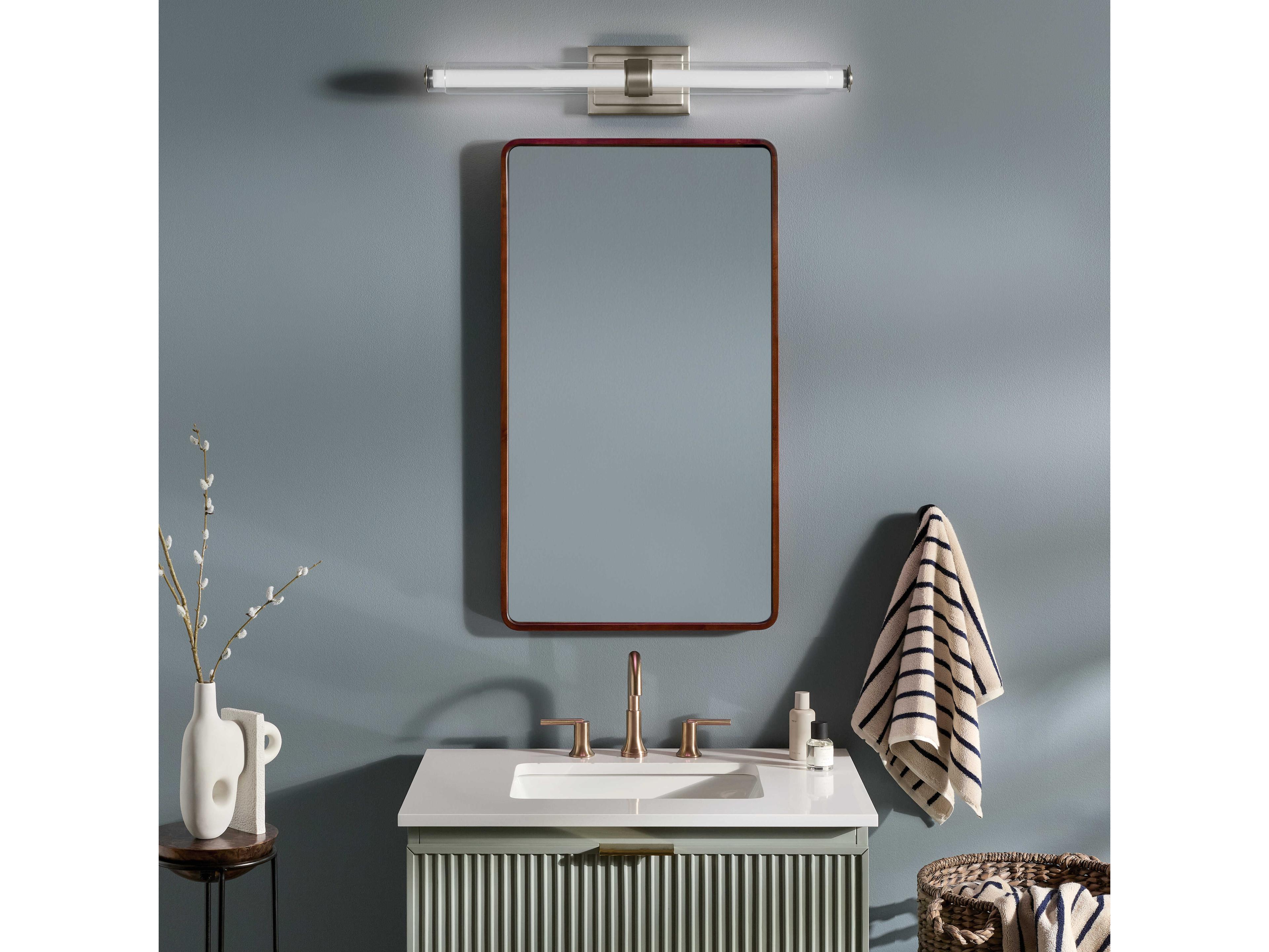 Kichler Laurene 1-Light Polished Nickel Vanity Light