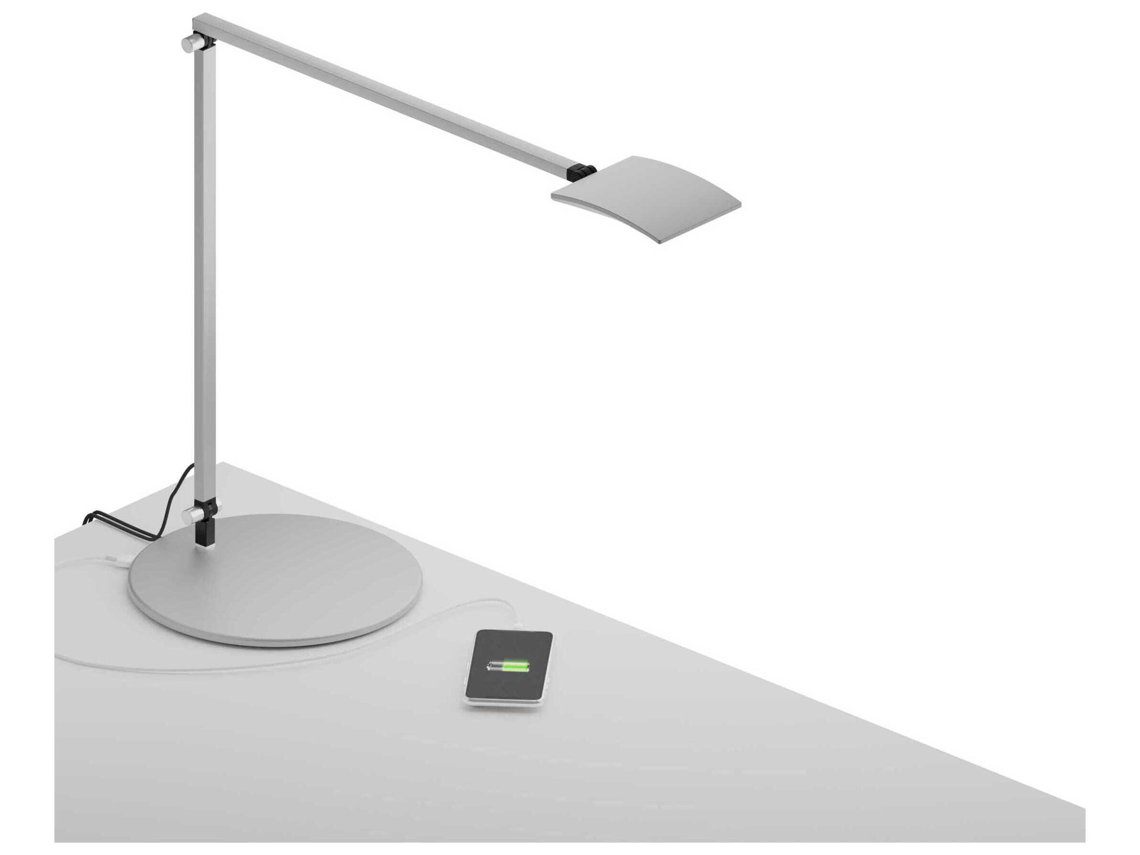 Koncept Mosso Silver LED Desk Lamp