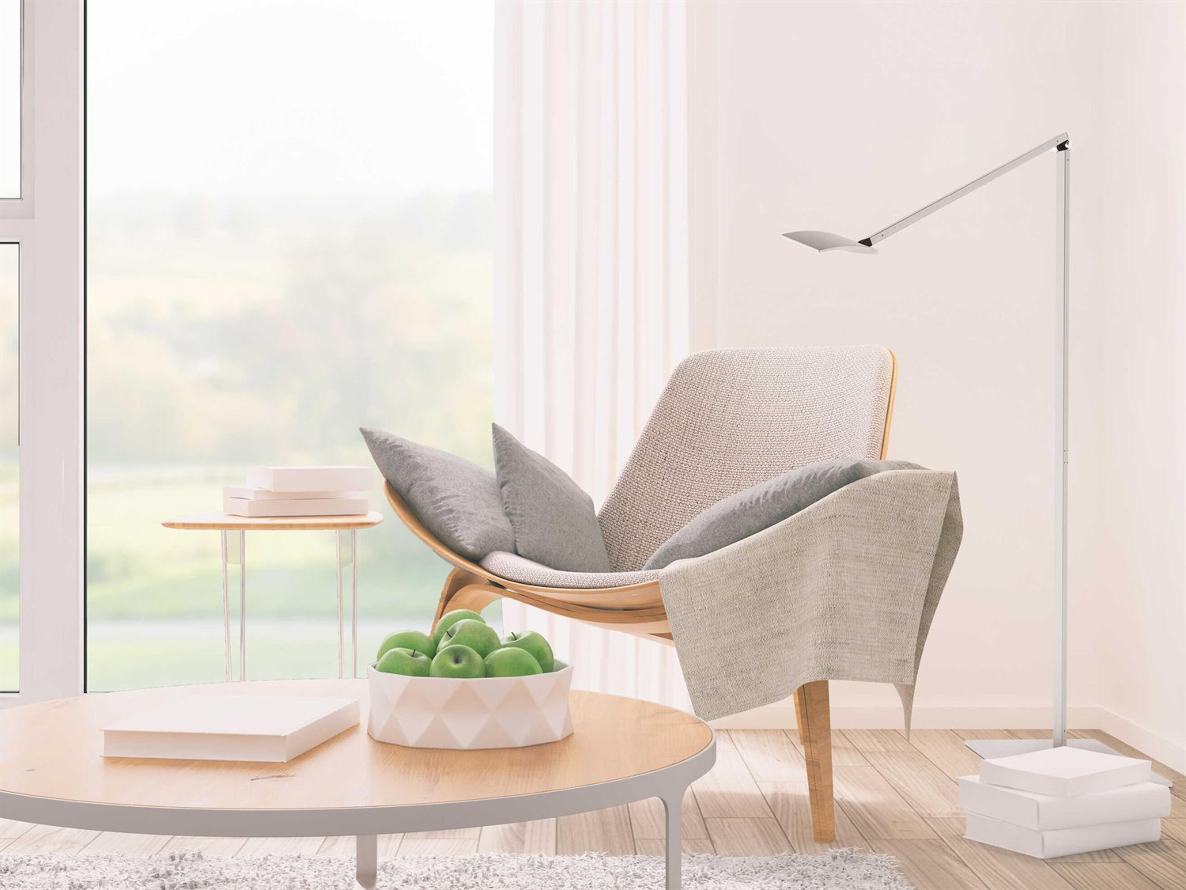 Koncept Mosso LED Silver Floor Lamp